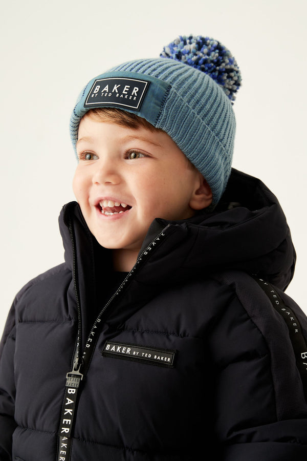 Baker by Ted Baker Boys Pom Hat and Mittens Set