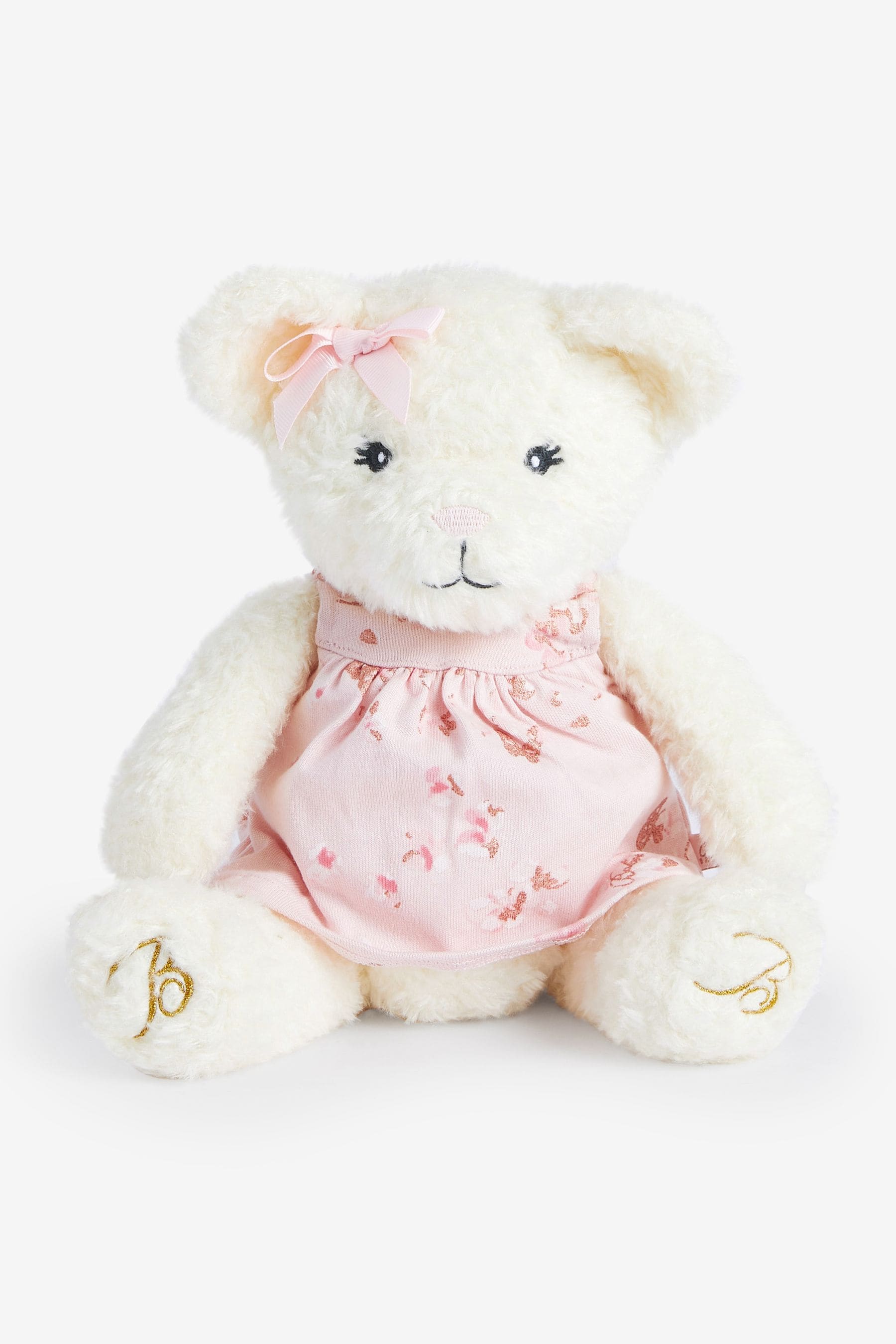 Baker by Ted Baker Girls Pink Teddy Bear with Cute Outfit