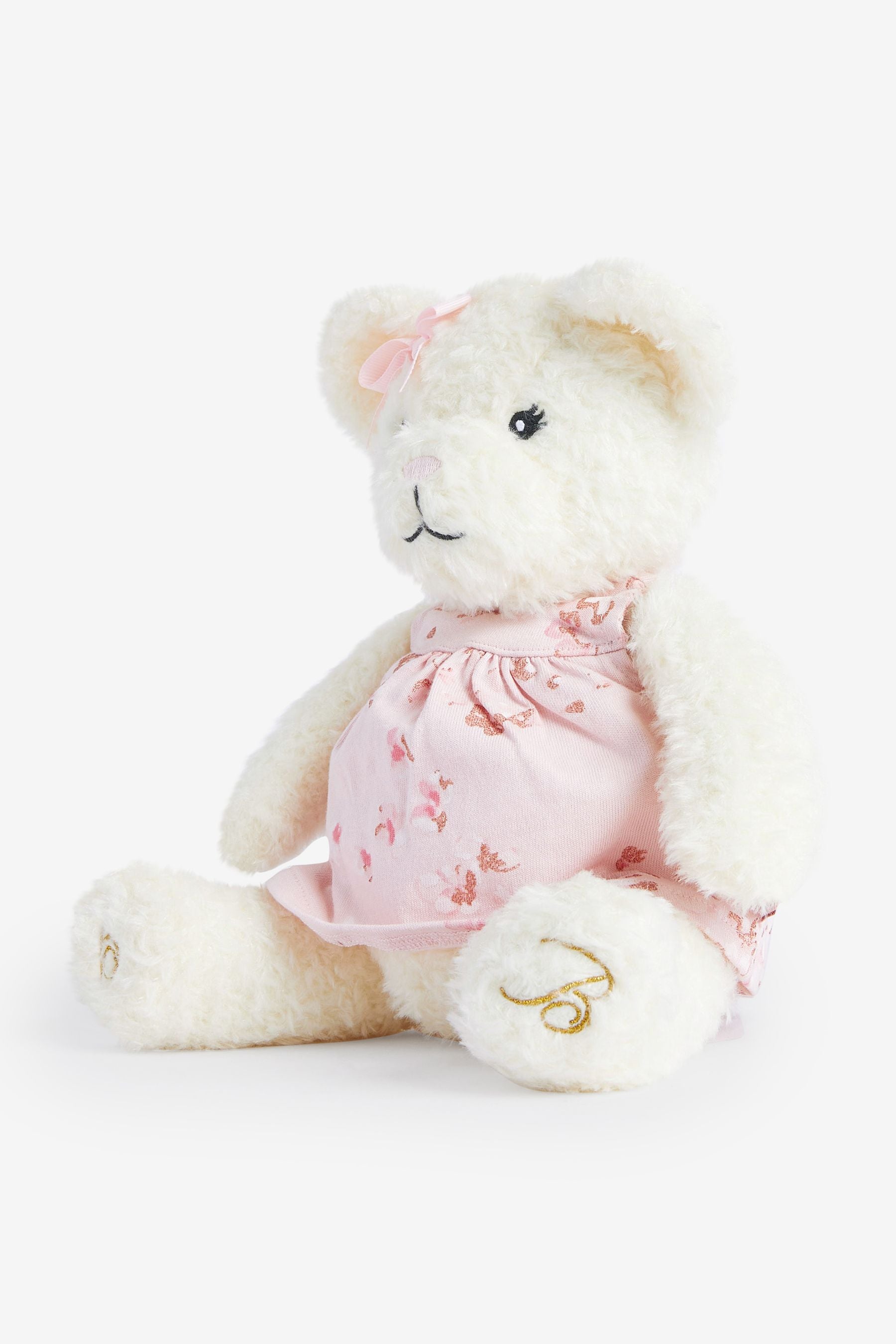 Baker by Ted Baker Girls Pink Teddy Bear with Cute Outfit