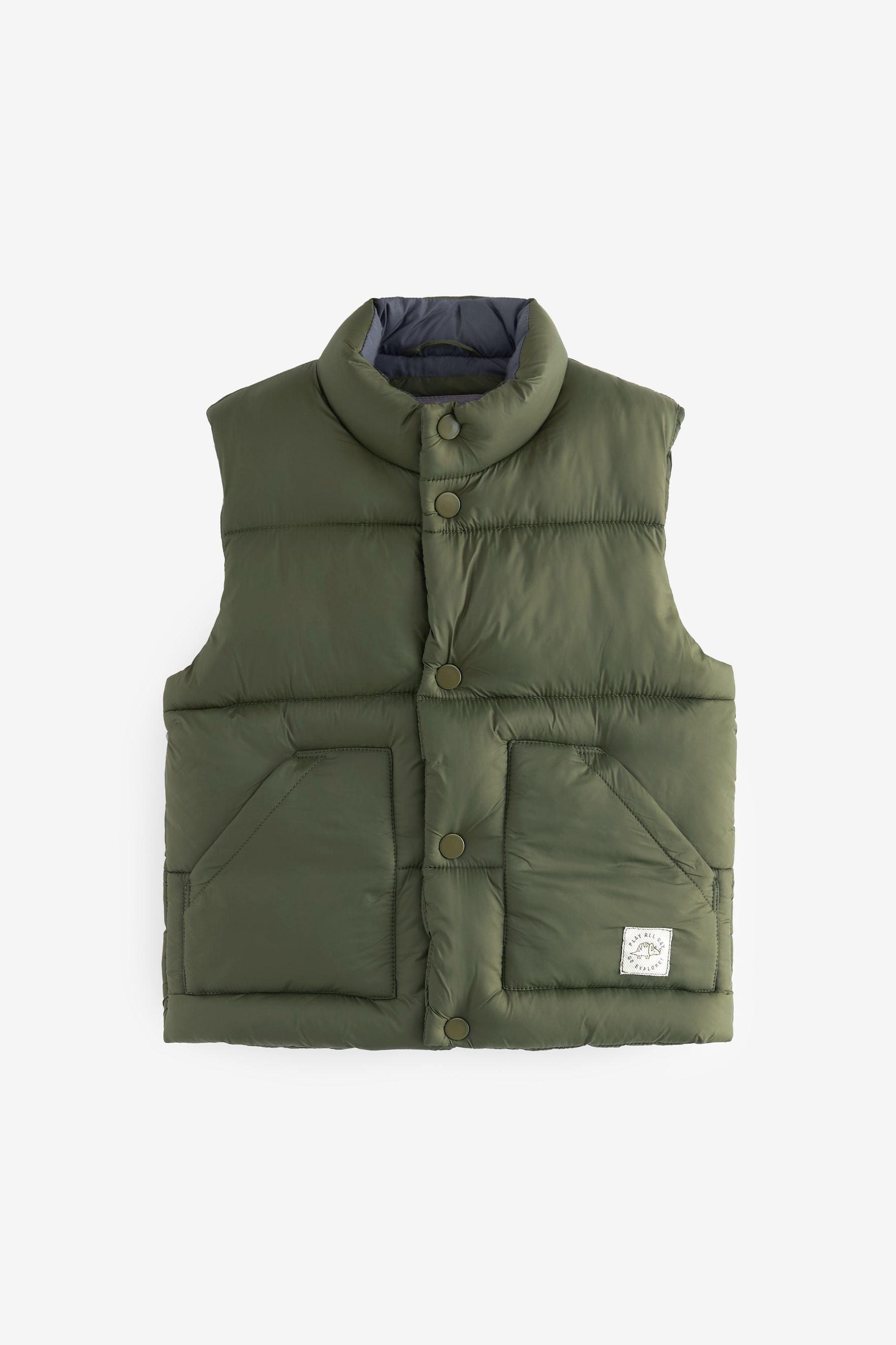 Khaki Green Padded Gilet (3mths-10yrs)