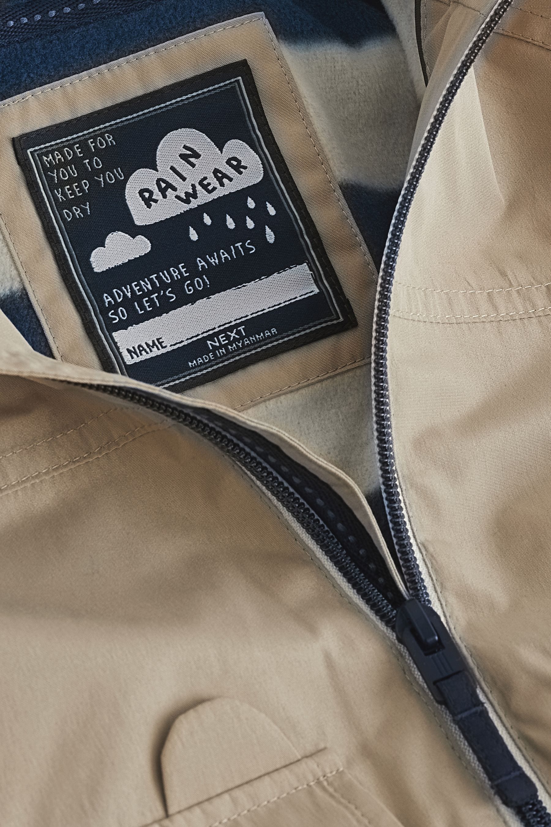 Stone Neutral Waterproof Coat (3mths-7yrs)