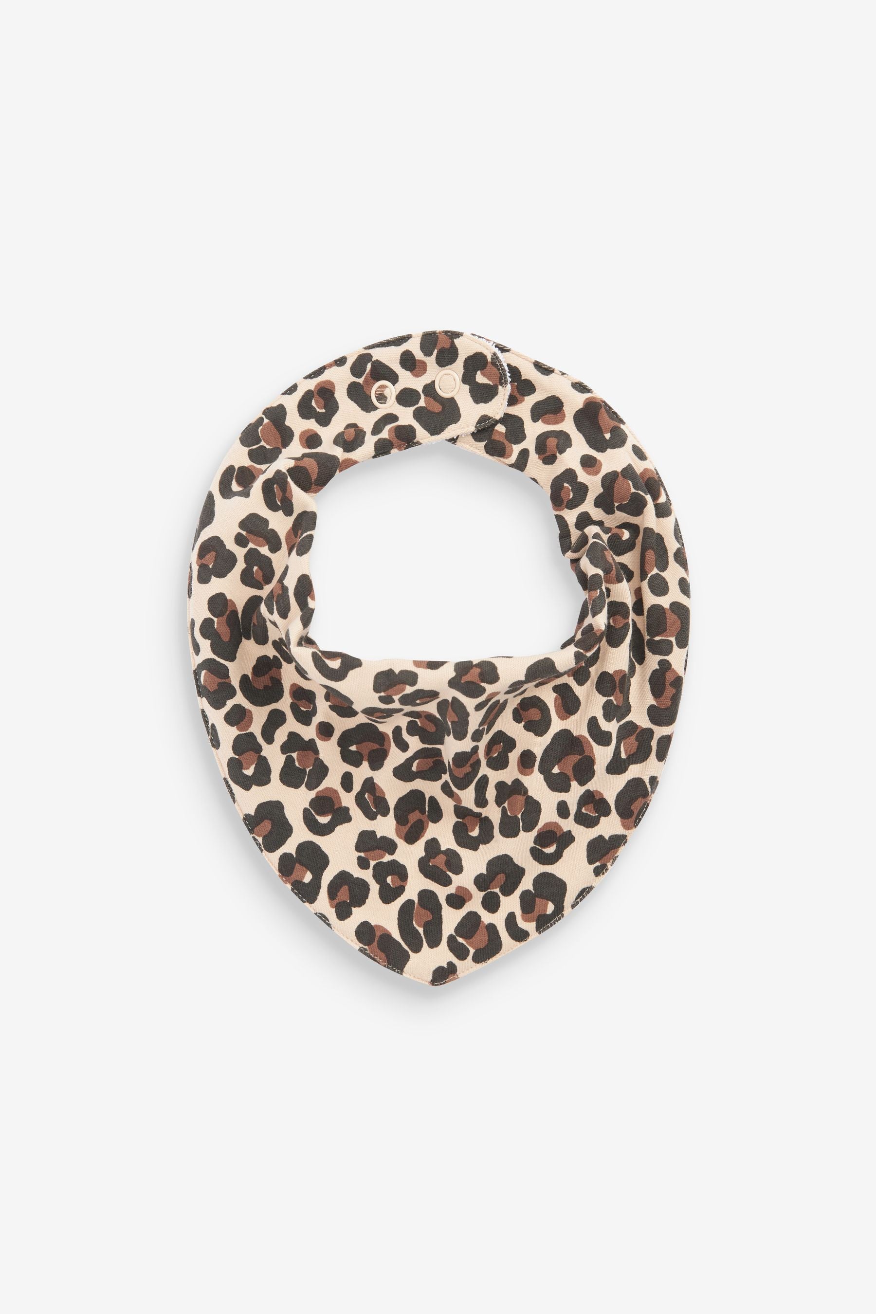 Animal Print Dribble Bibs 5 Pack