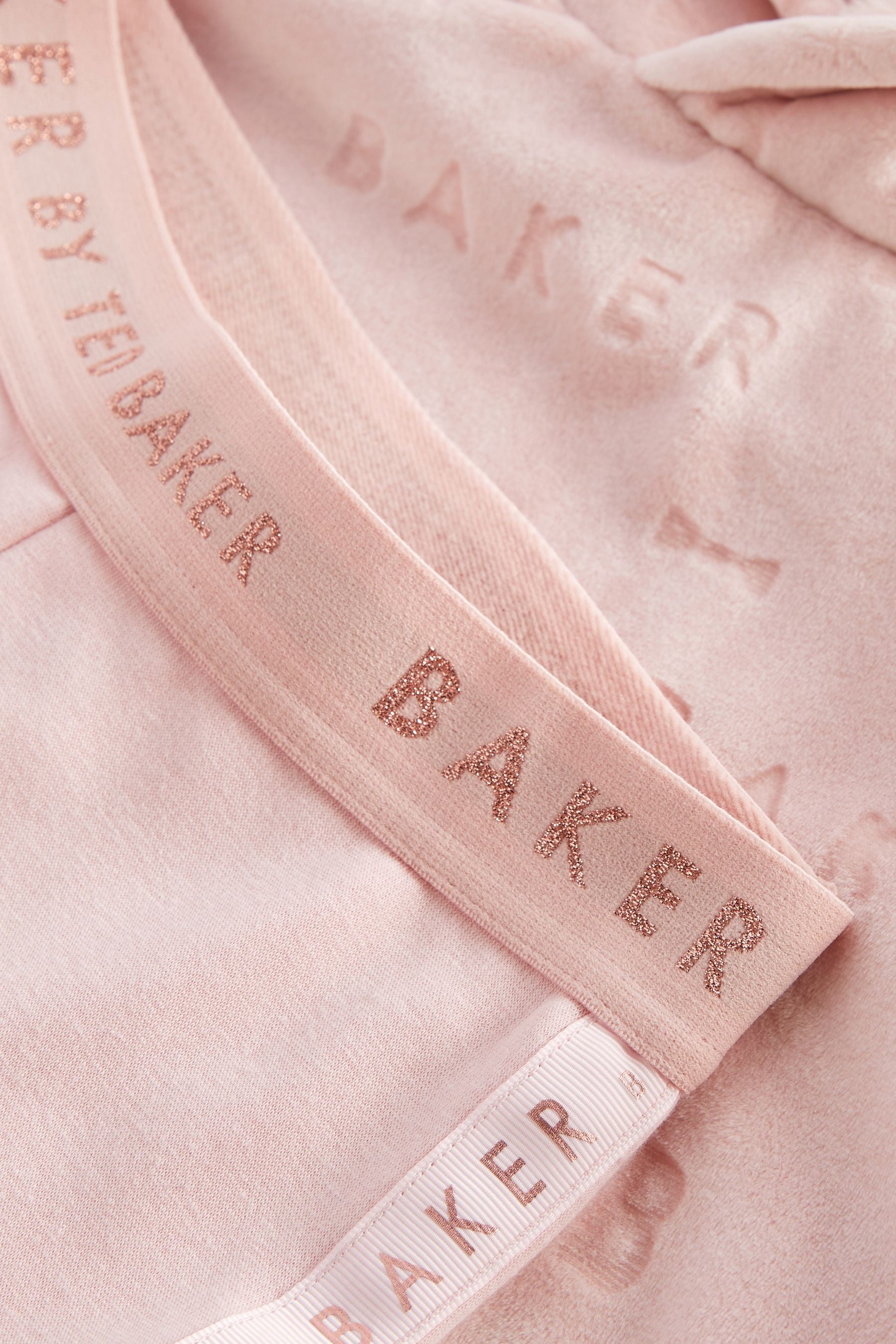 Baker by Ted Baker Velour Embossed Hoodie and Legging Set