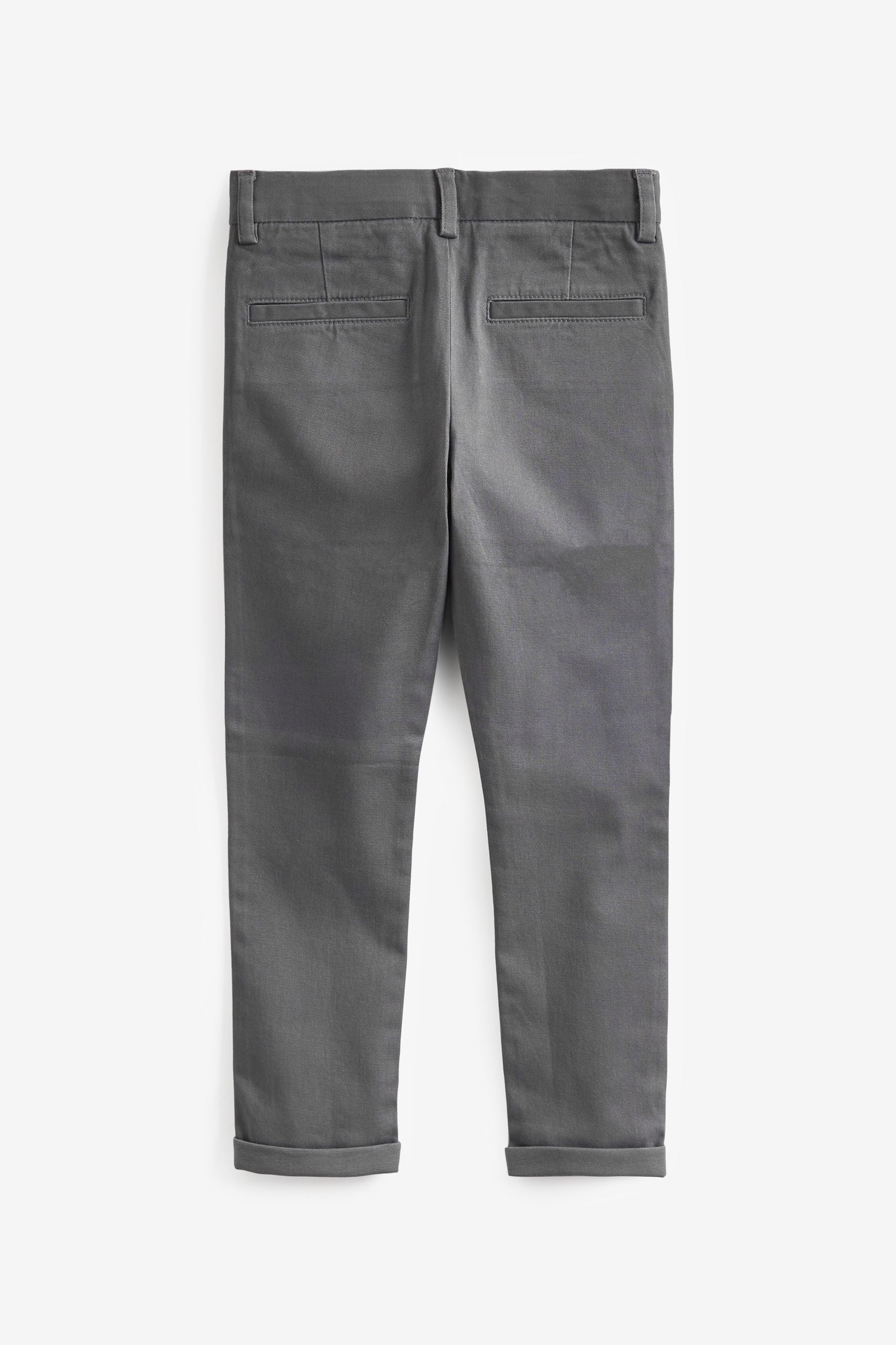 Charcoal Grey Stretch Chino Trousers (3-17yrs)