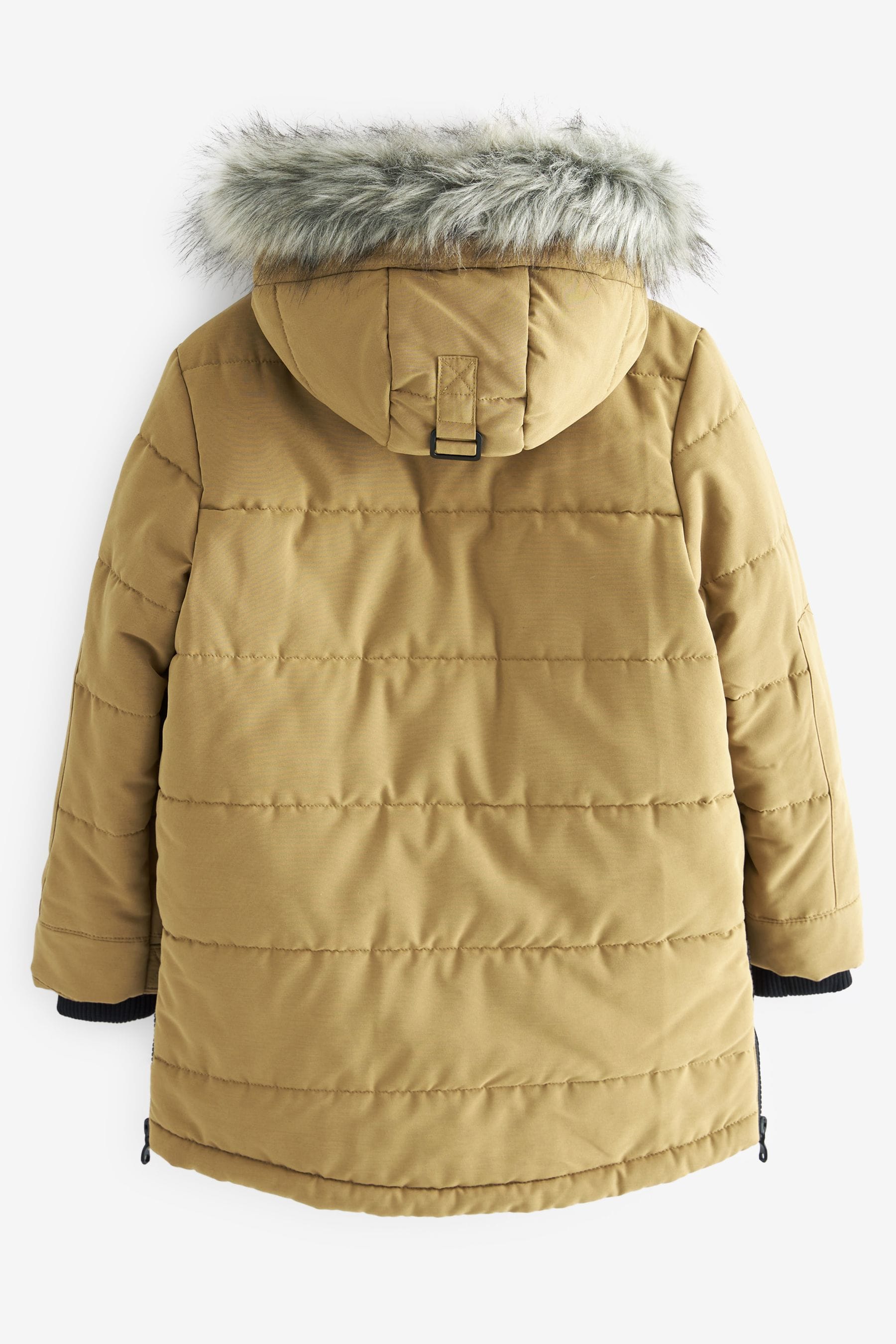 Neutral Padded Parka Coat (3-16yrs)