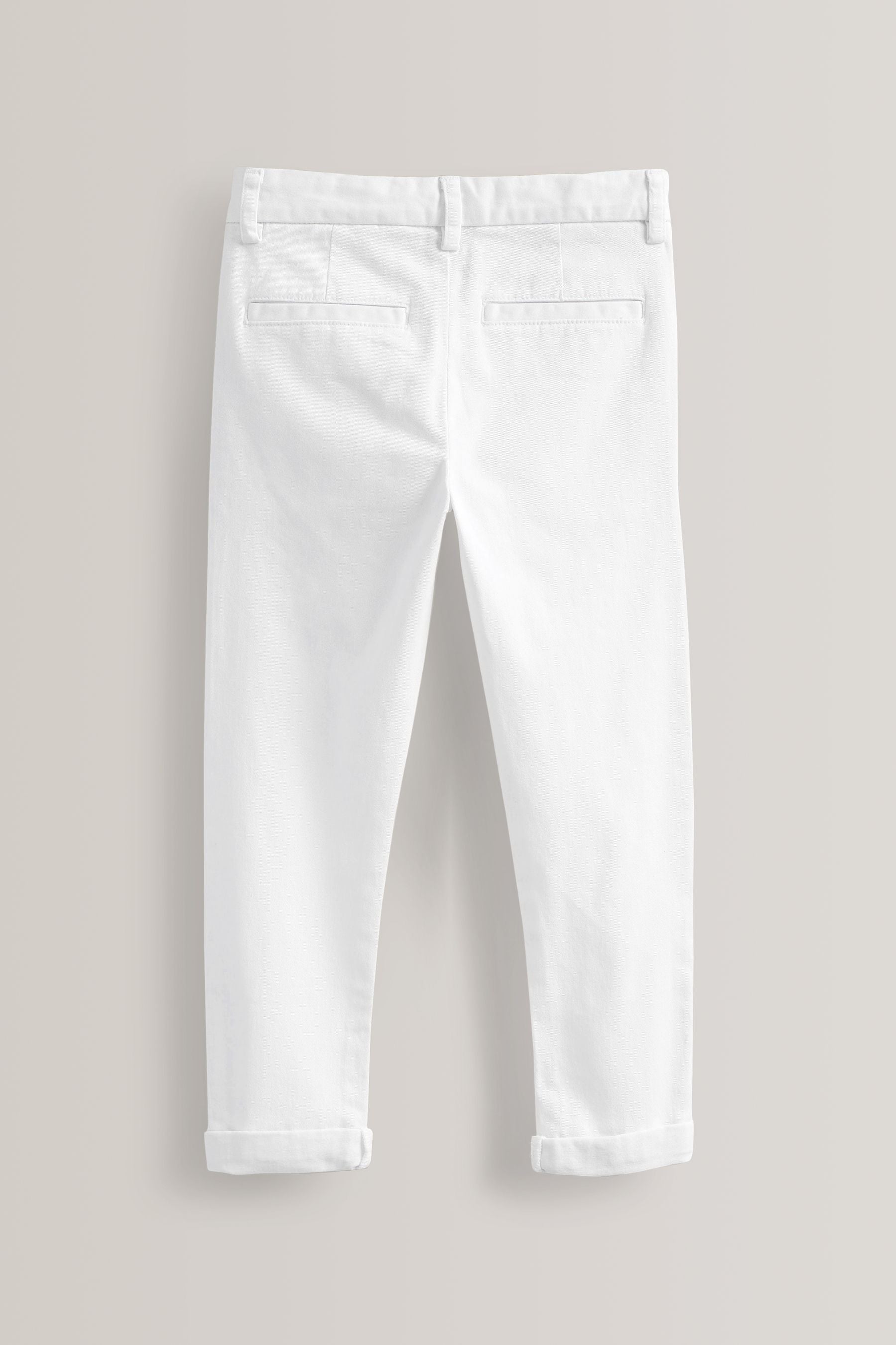 White Skinny Fit Stretch Chino Trousers (3-17yrs)