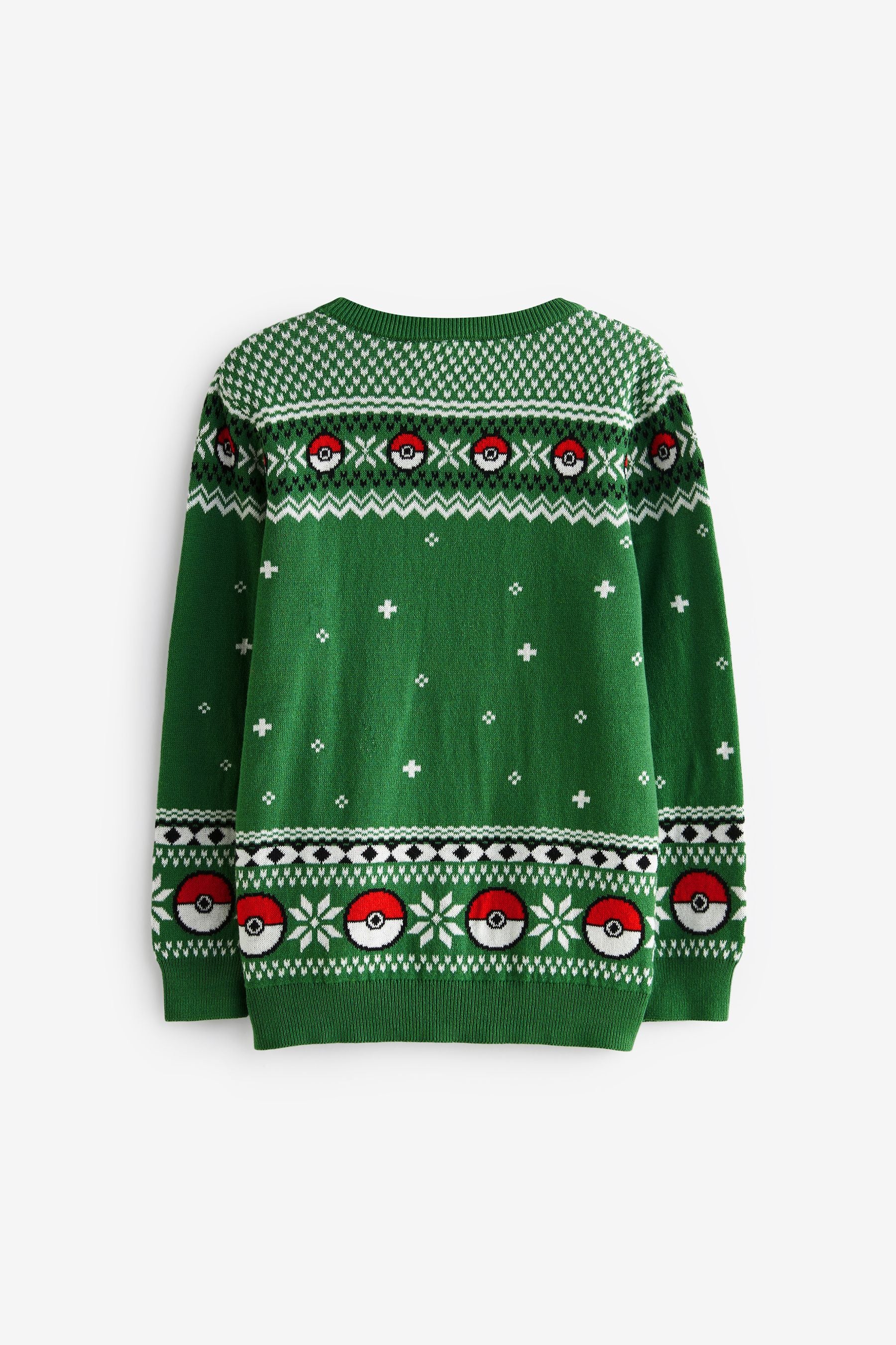 Green Knitted Christmas Jumper (4-16yrs)