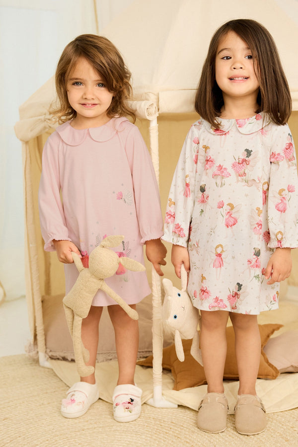 Pink/Cream Fairy Nighties 2 Pack (2-12yrs)