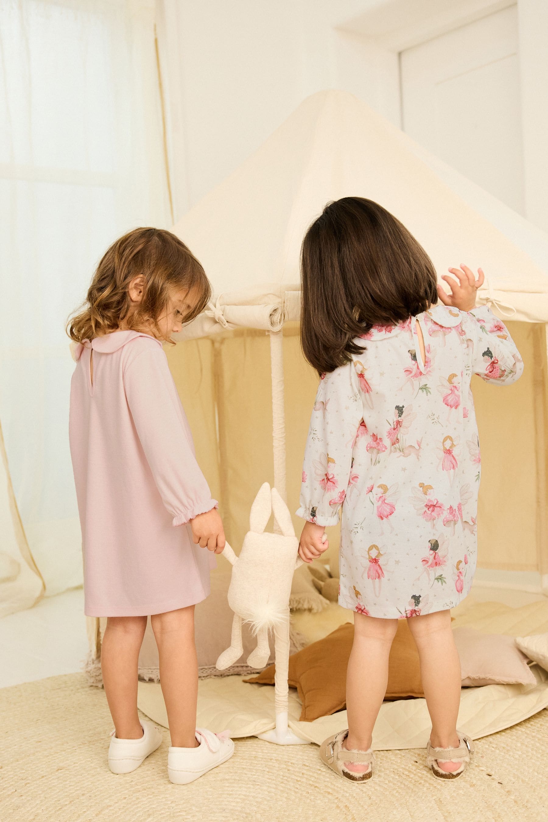 Pink/Cream Fairy Nighties 2 Pack (2-12yrs)