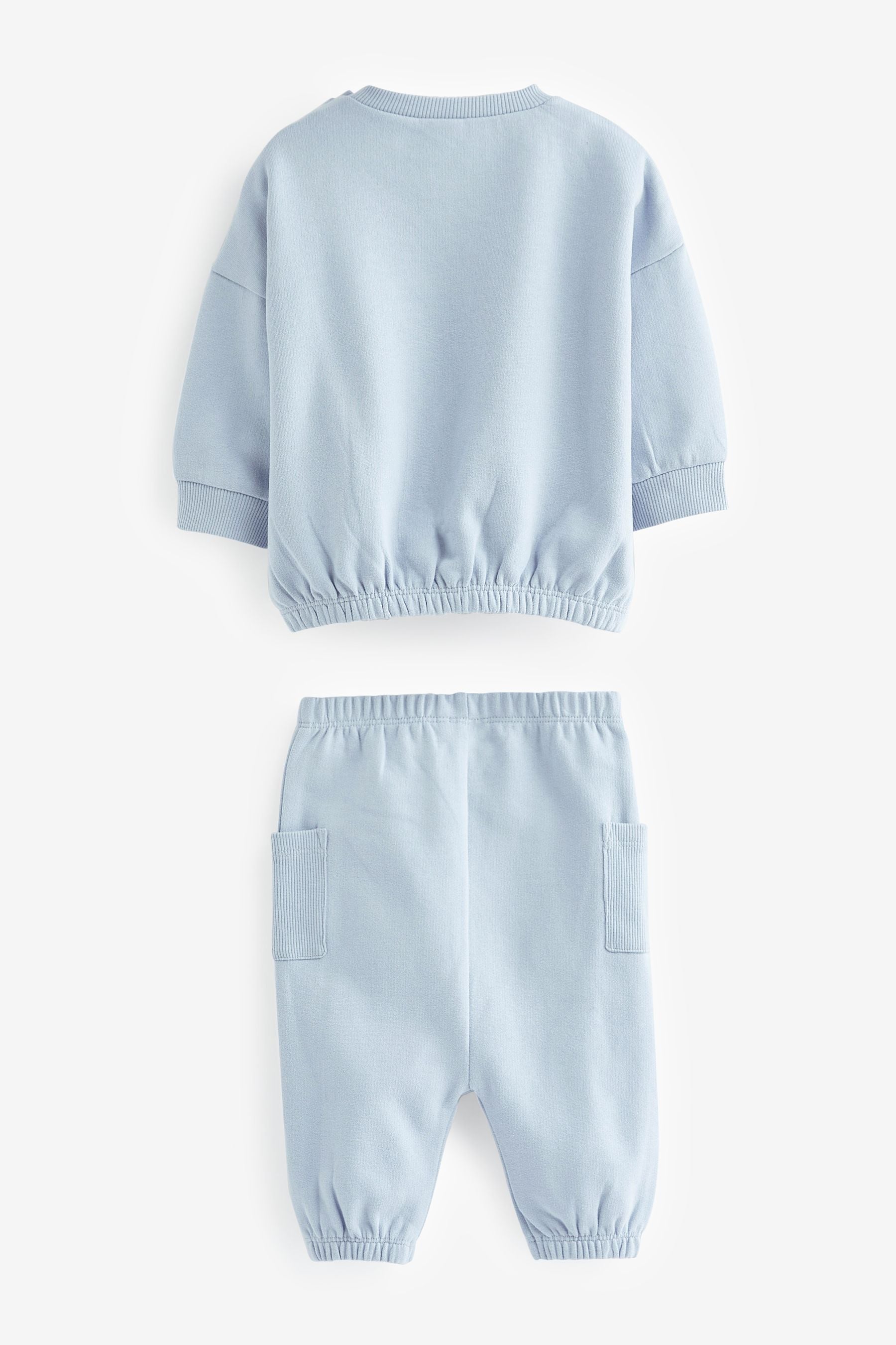 Pale Blue Baby Cosy Sweatshirt and Joggers Set