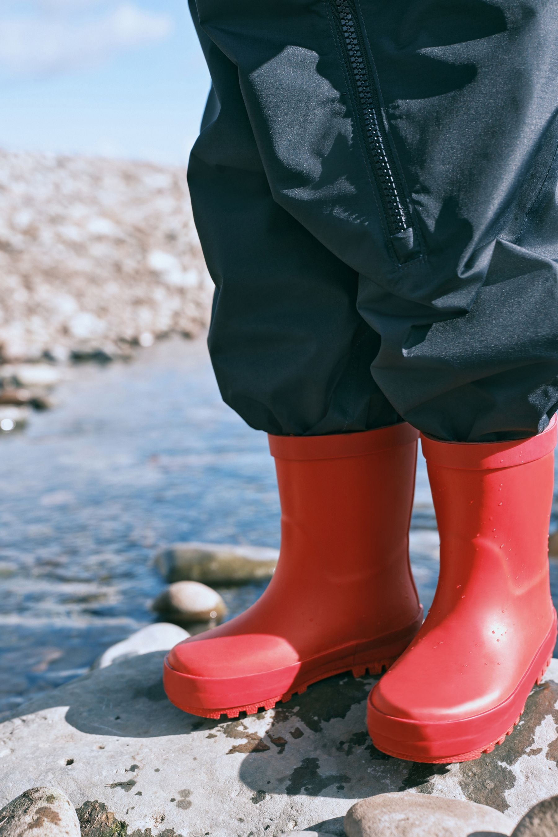 Red Rubber Wellies