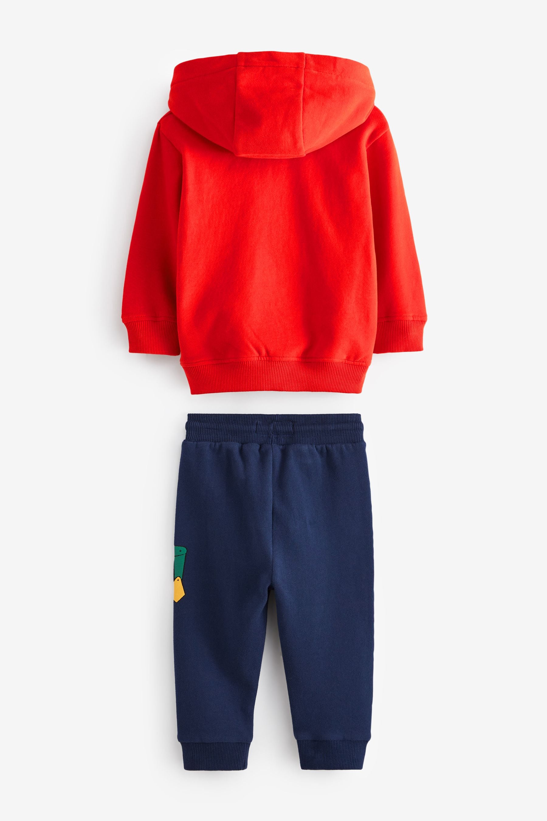 Red Digger Character Hoodie And Joggers Set (3mths-7yrs)