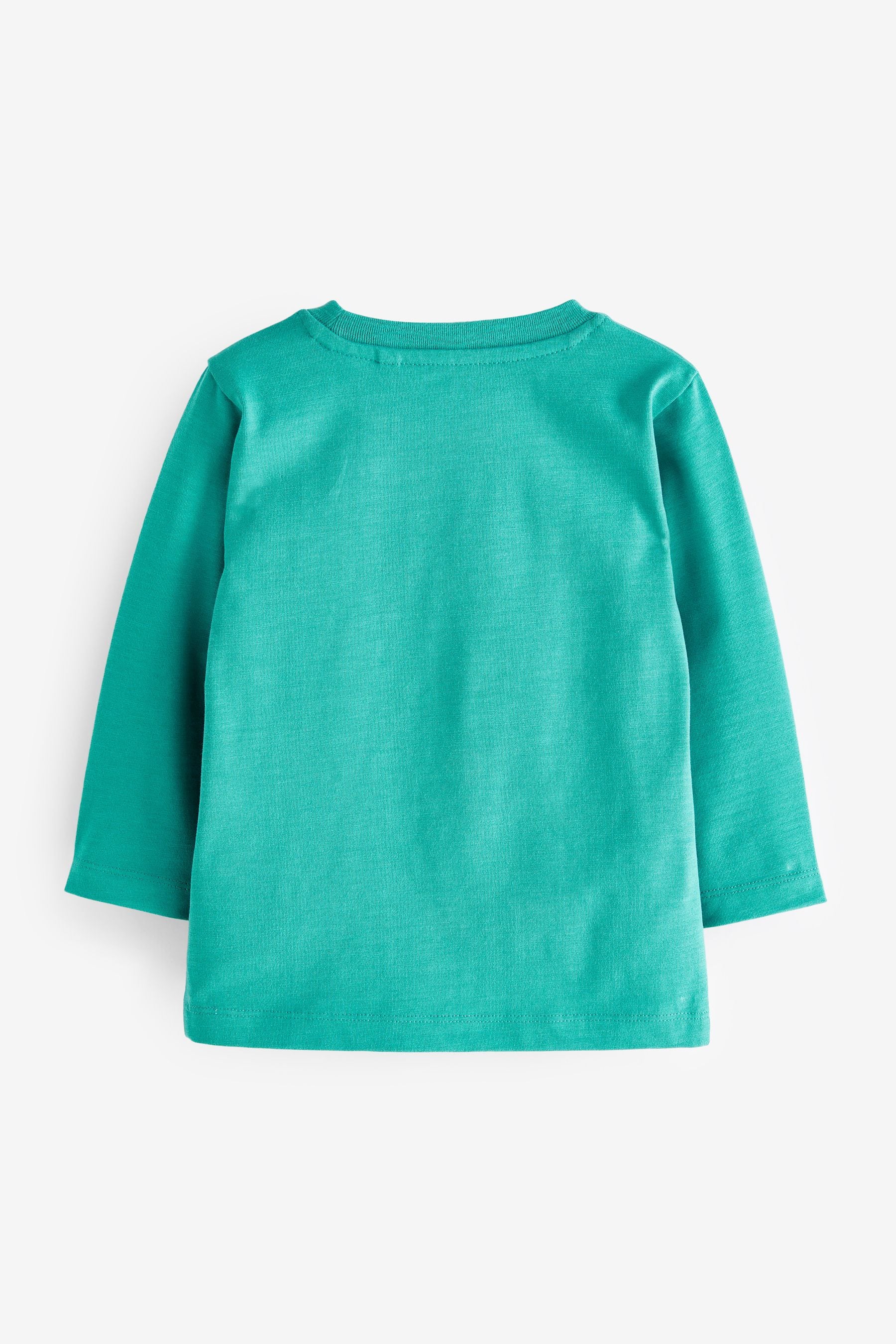 Teal Blue Giraffe Long Sleeve Character T-Shirt (3mths-7yrs)