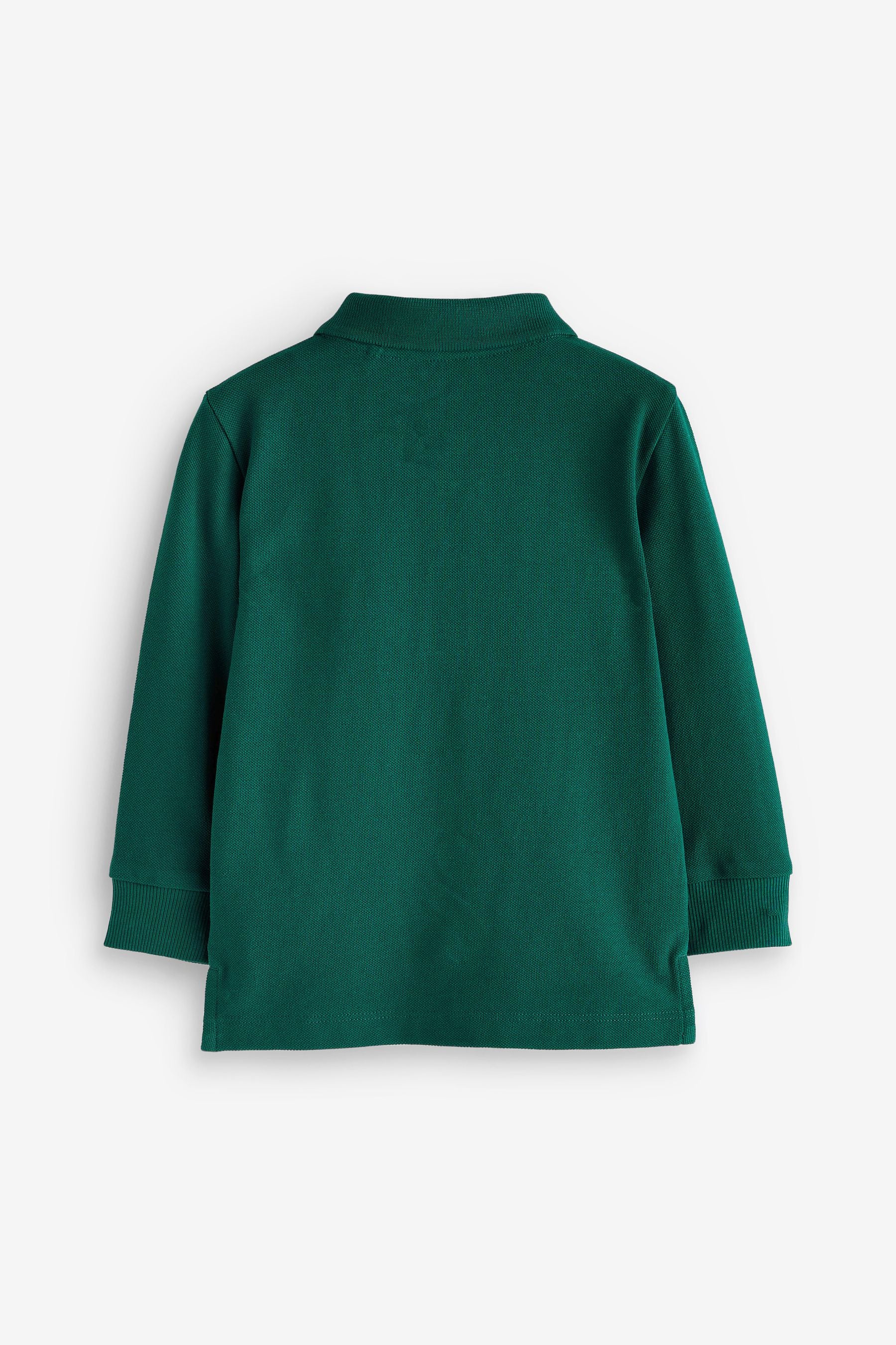 Green Long Sleeve Polo Shirt (3mths-7yrs)