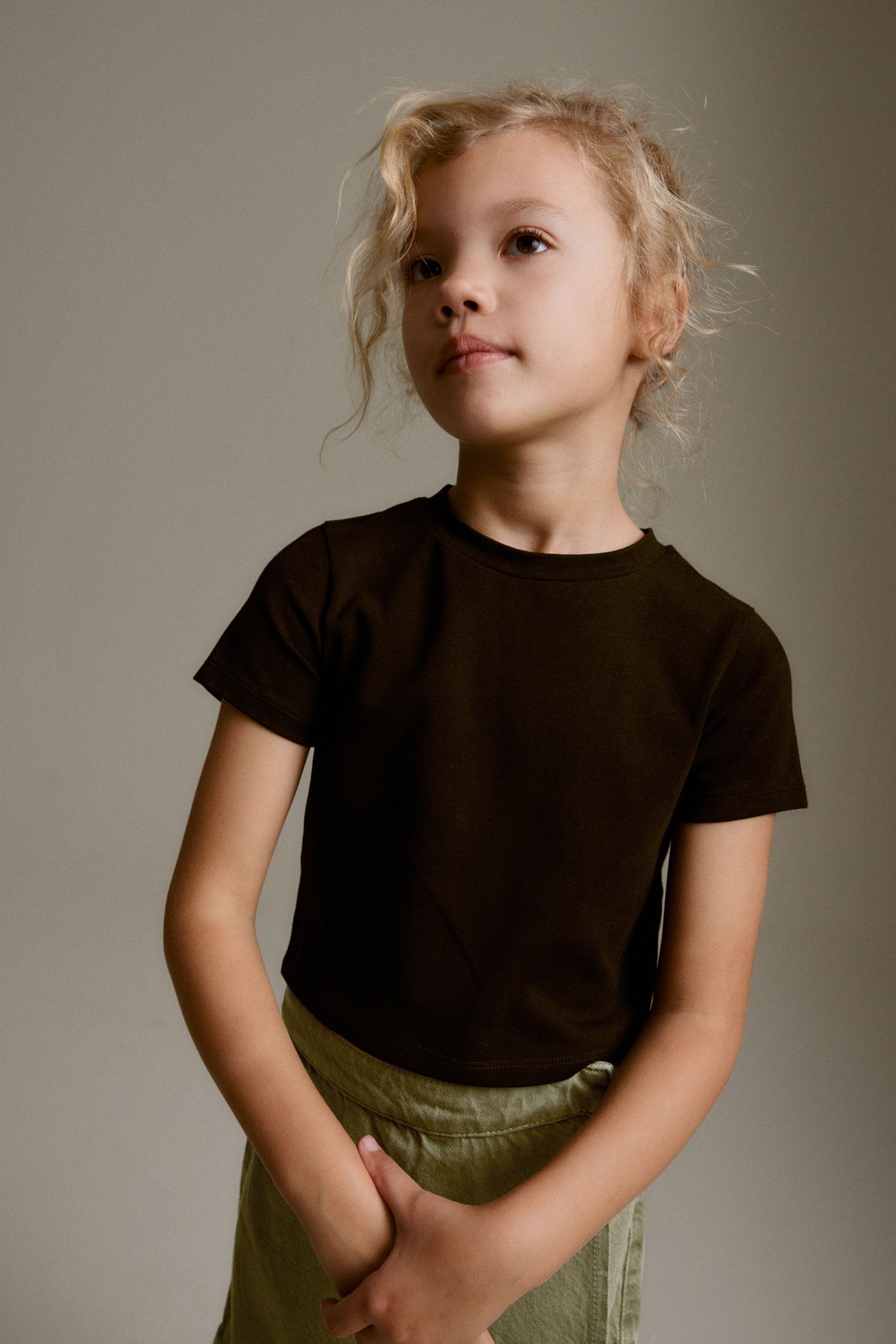 Black Boxy T-Shirt (3-16yrs)