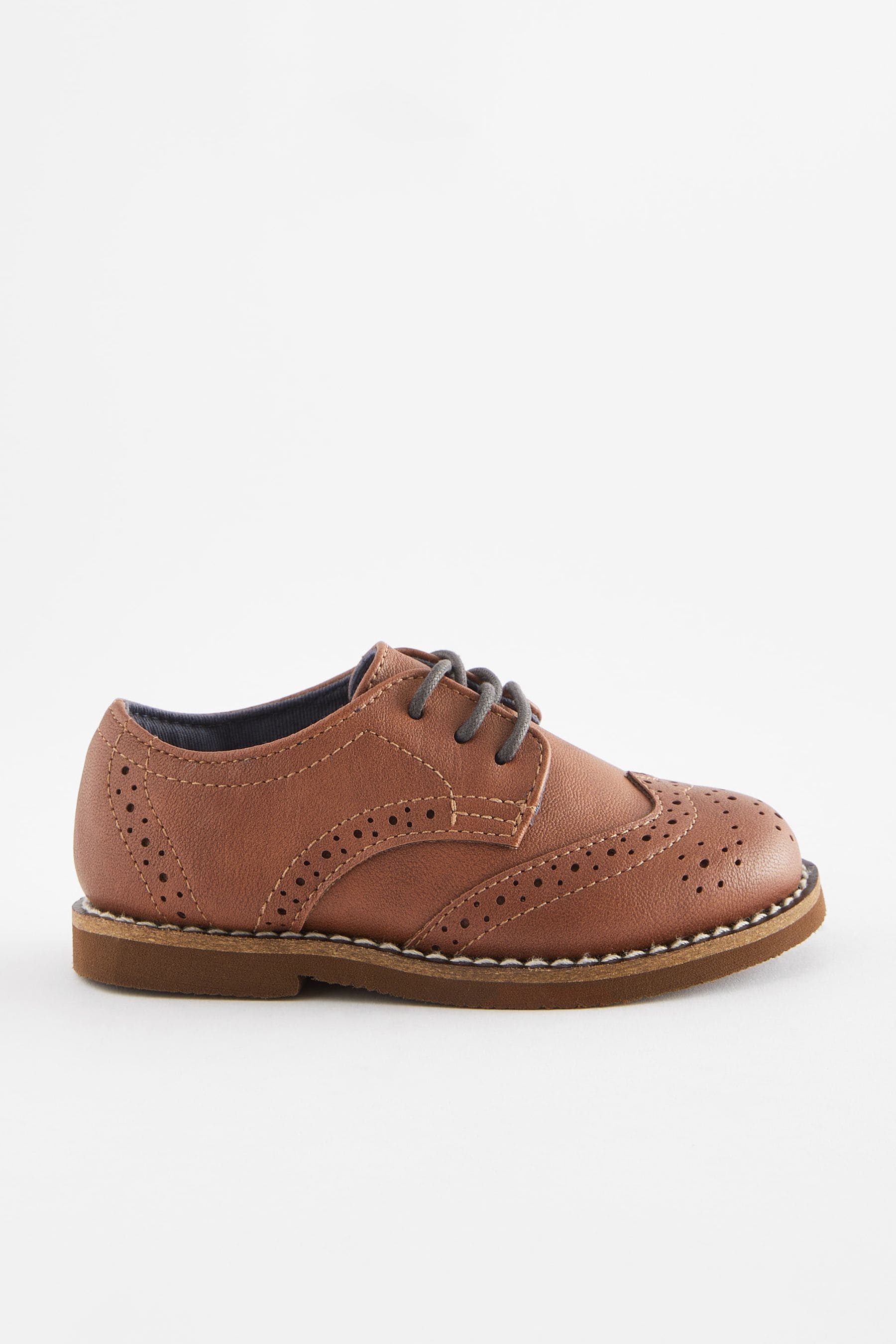 Tan Brown Smart Brogue Shoes