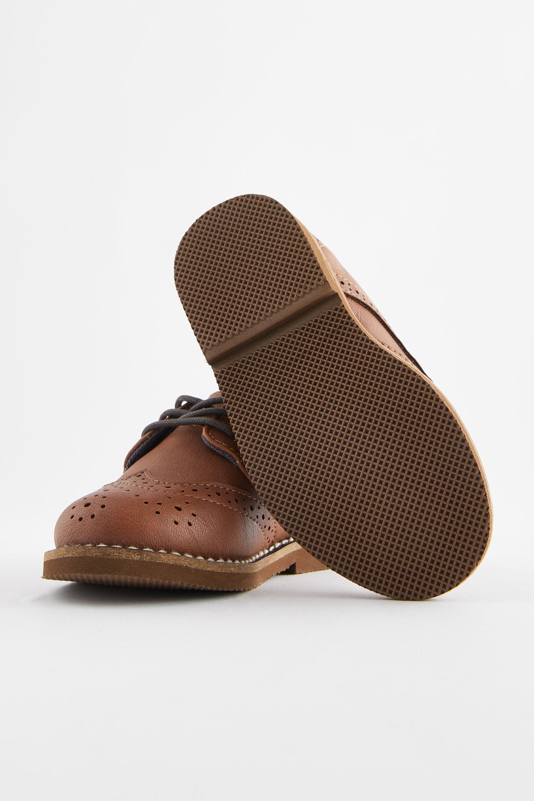 Tan Brown Smart Brogue Shoes