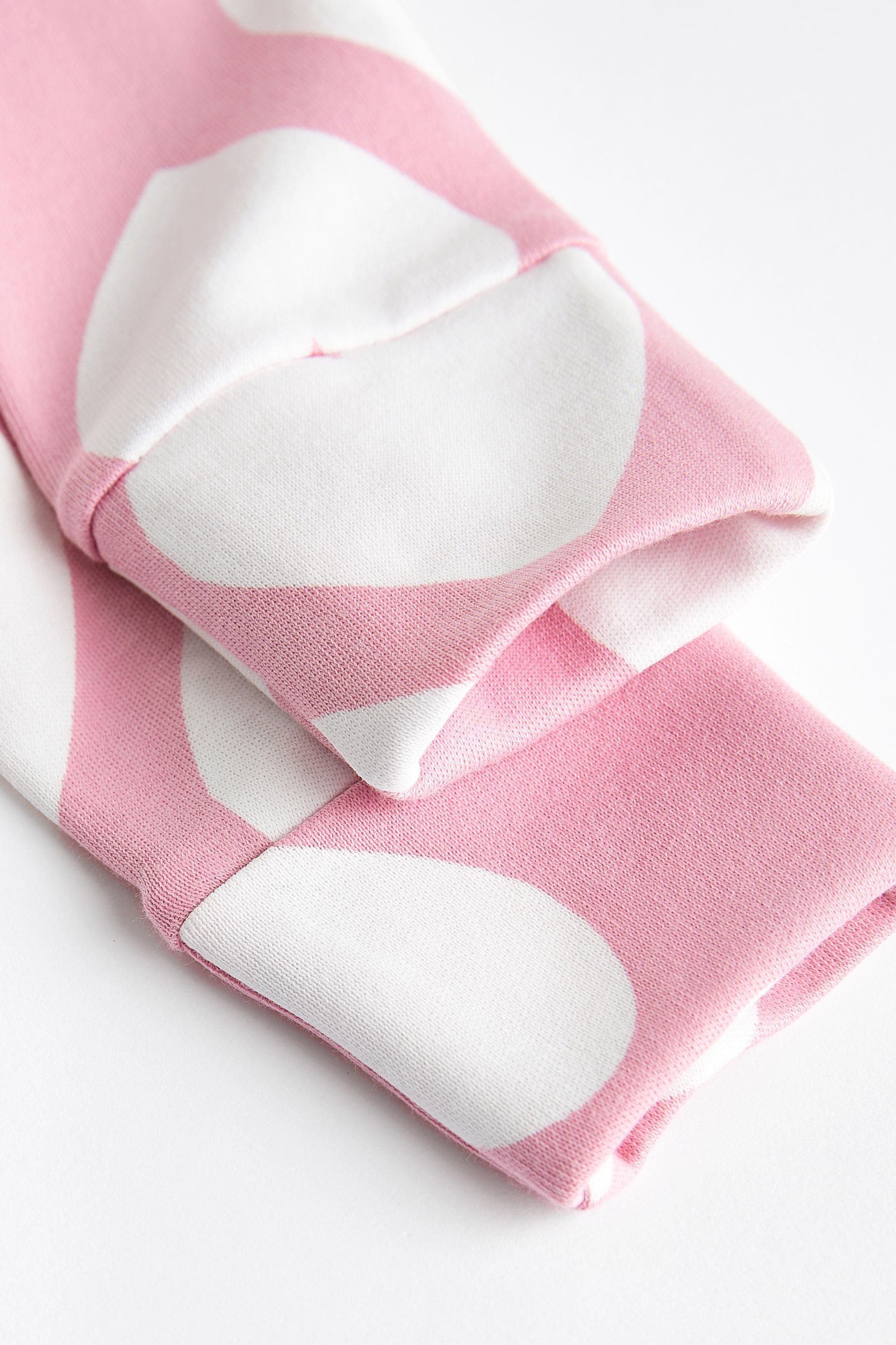 Pink/White Baby Two Way Zip Sleespuits 3 Pack (0-3yrs)