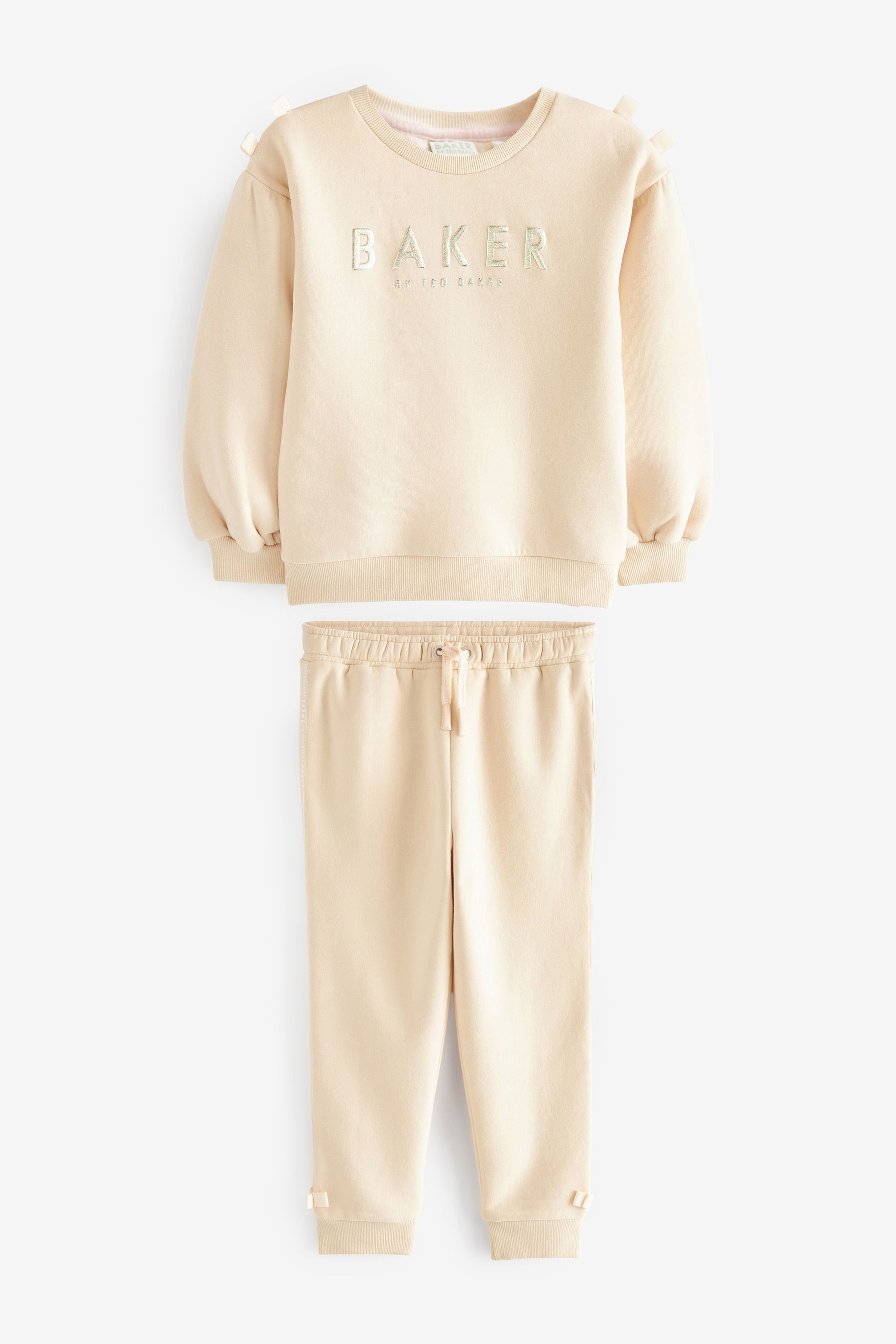 Baker by Ted Baker 100% Cotton Bow Sweater & Joggers Set