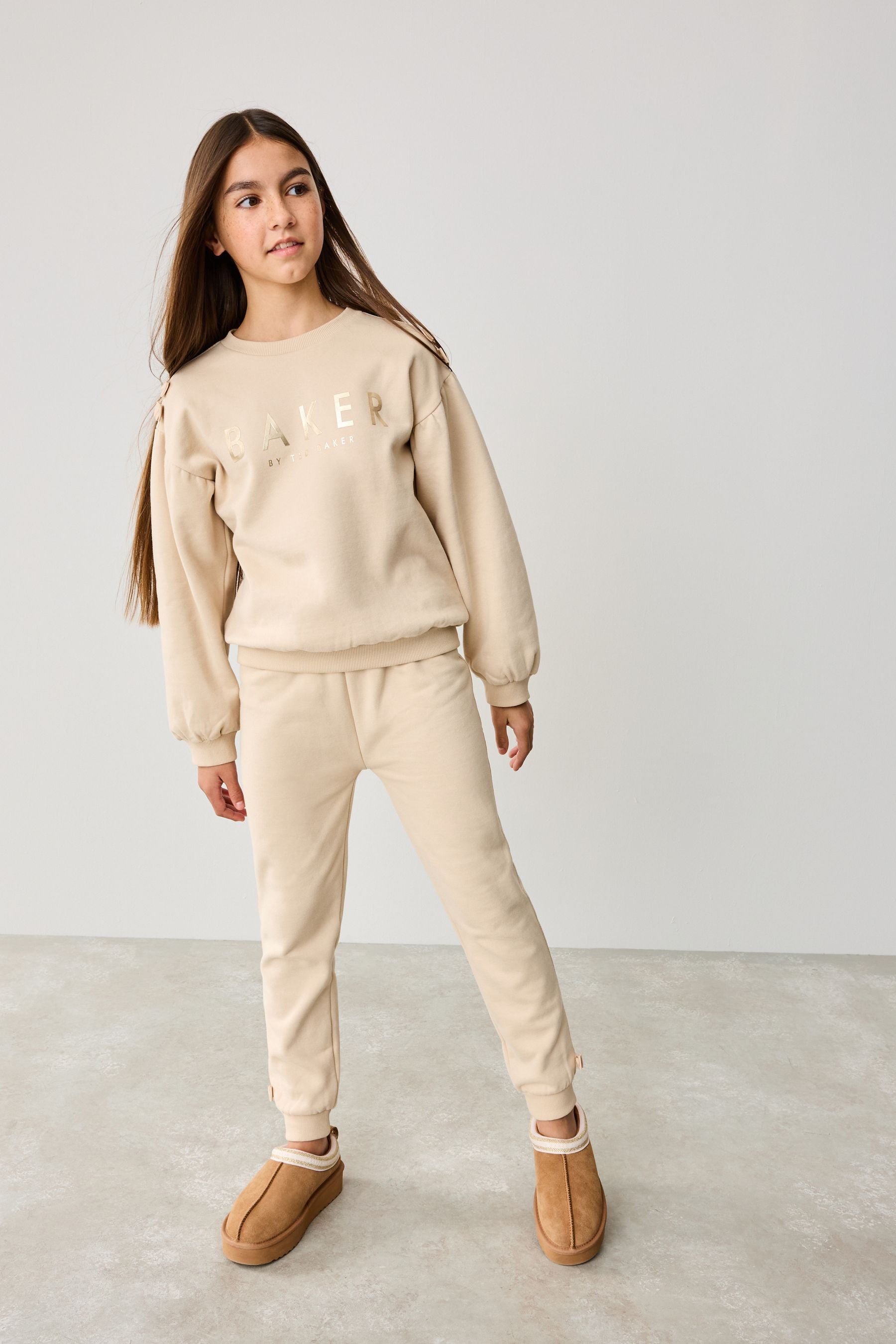 Baker by Ted Baker 100% Cotton Bow Sweater & Joggers Set