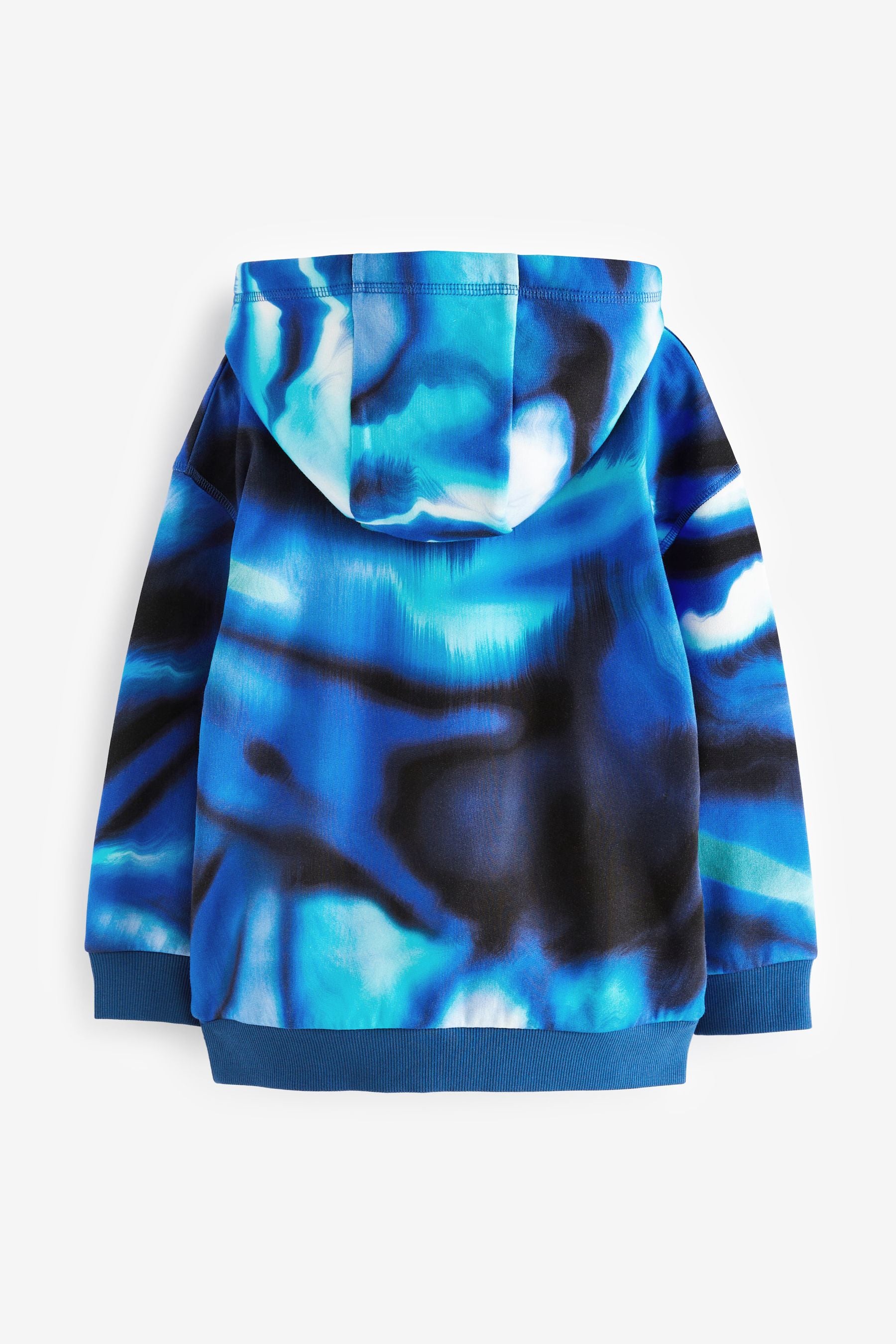 Blue Digital Print Hoodie (3-16yrs)