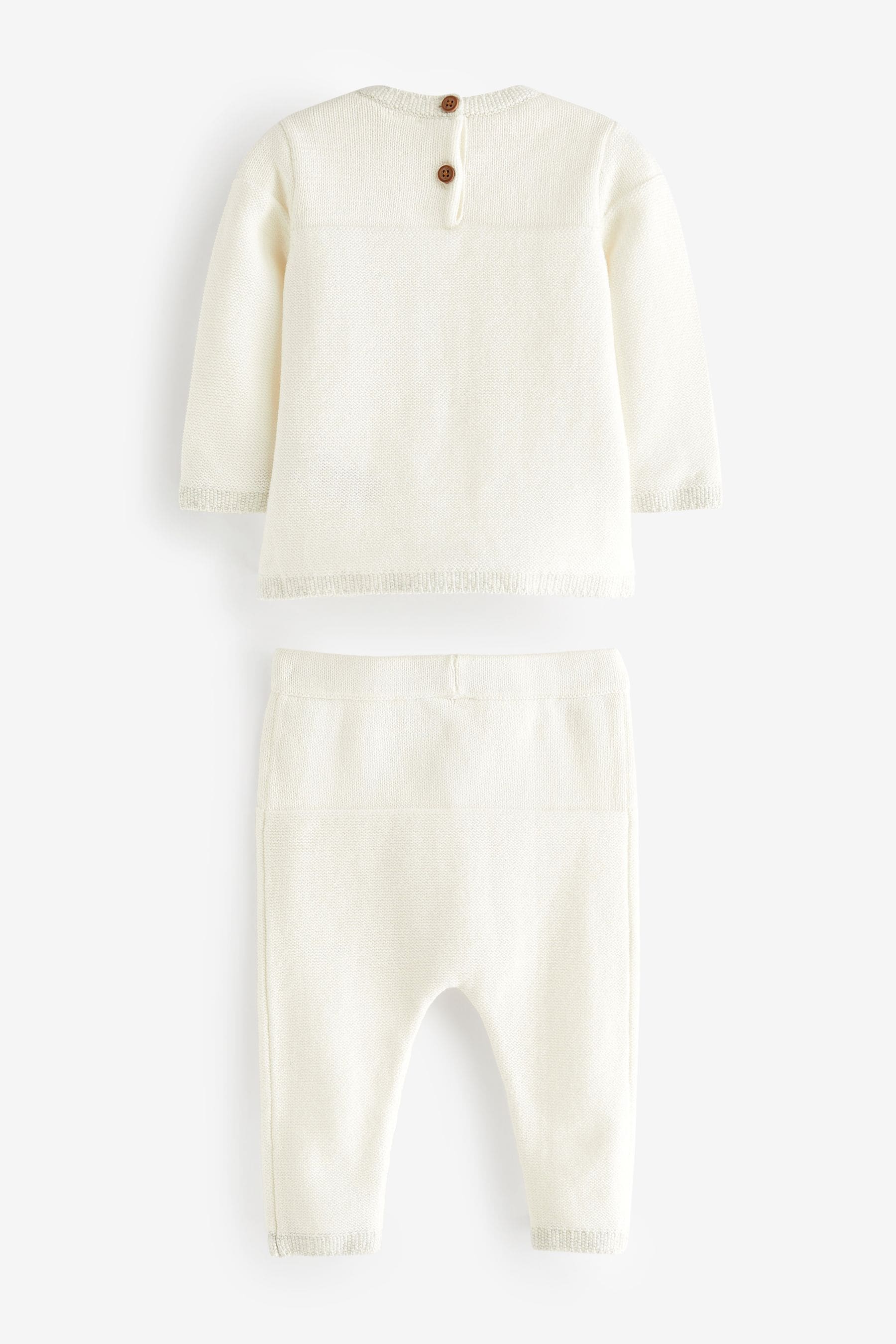 White Knitted Baby Jumper & Legging Set (0mths-2yrs)