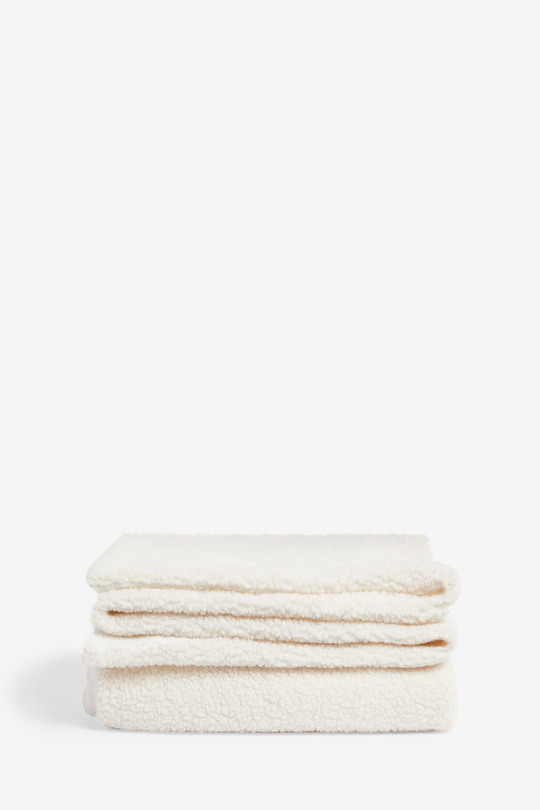 Ivory Oslo Teddy Borg Fleece Throw