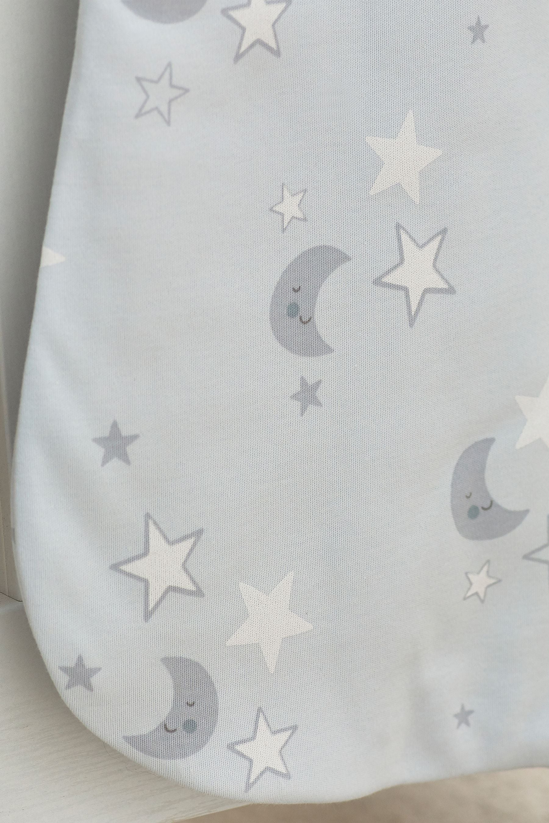 Blue Moon & Stars Baby 100% Cotton 2.5 Tog Sleep Bag