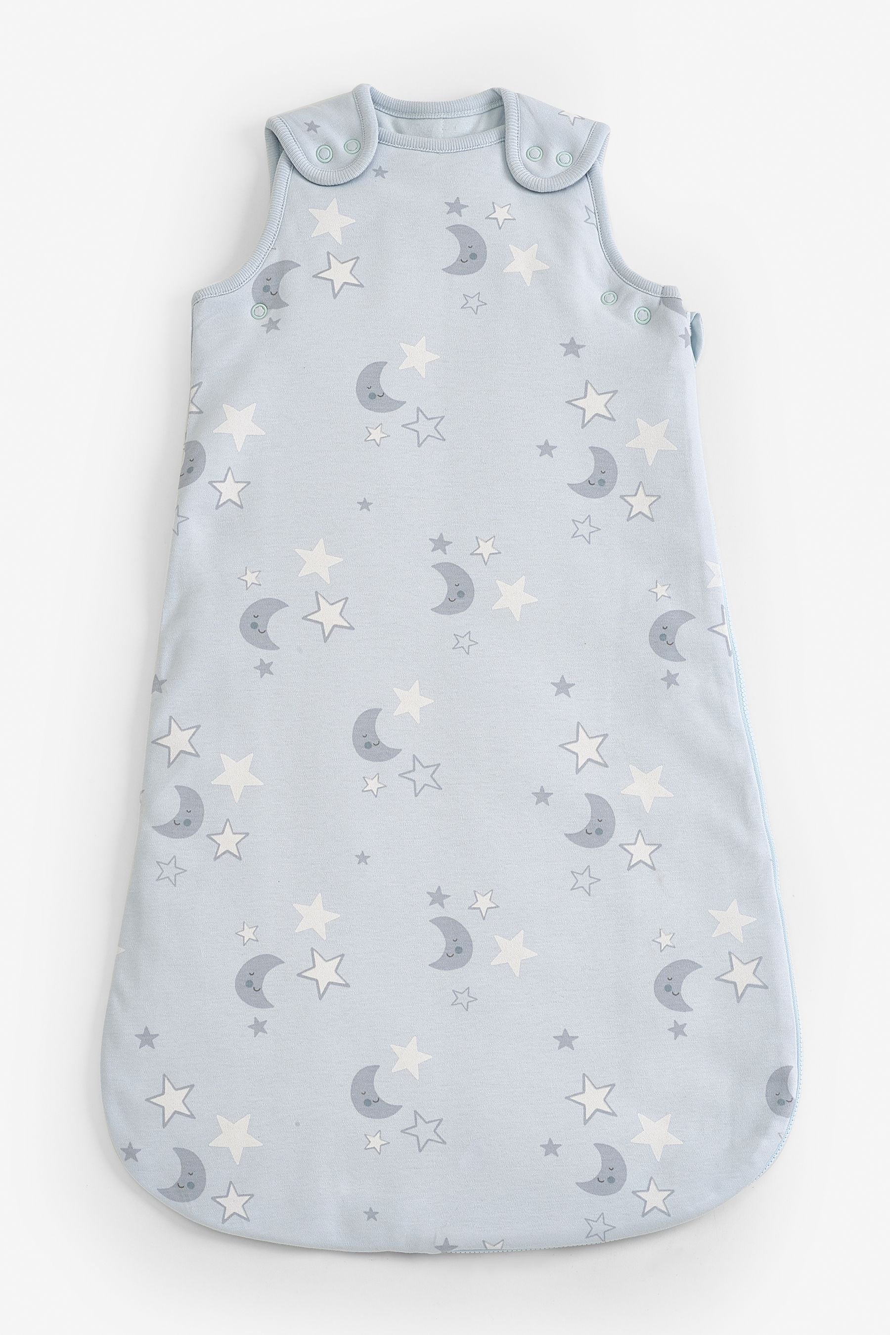 Blue Moon & Stars Baby 100% Cotton 2.5 Tog Sleep Bag