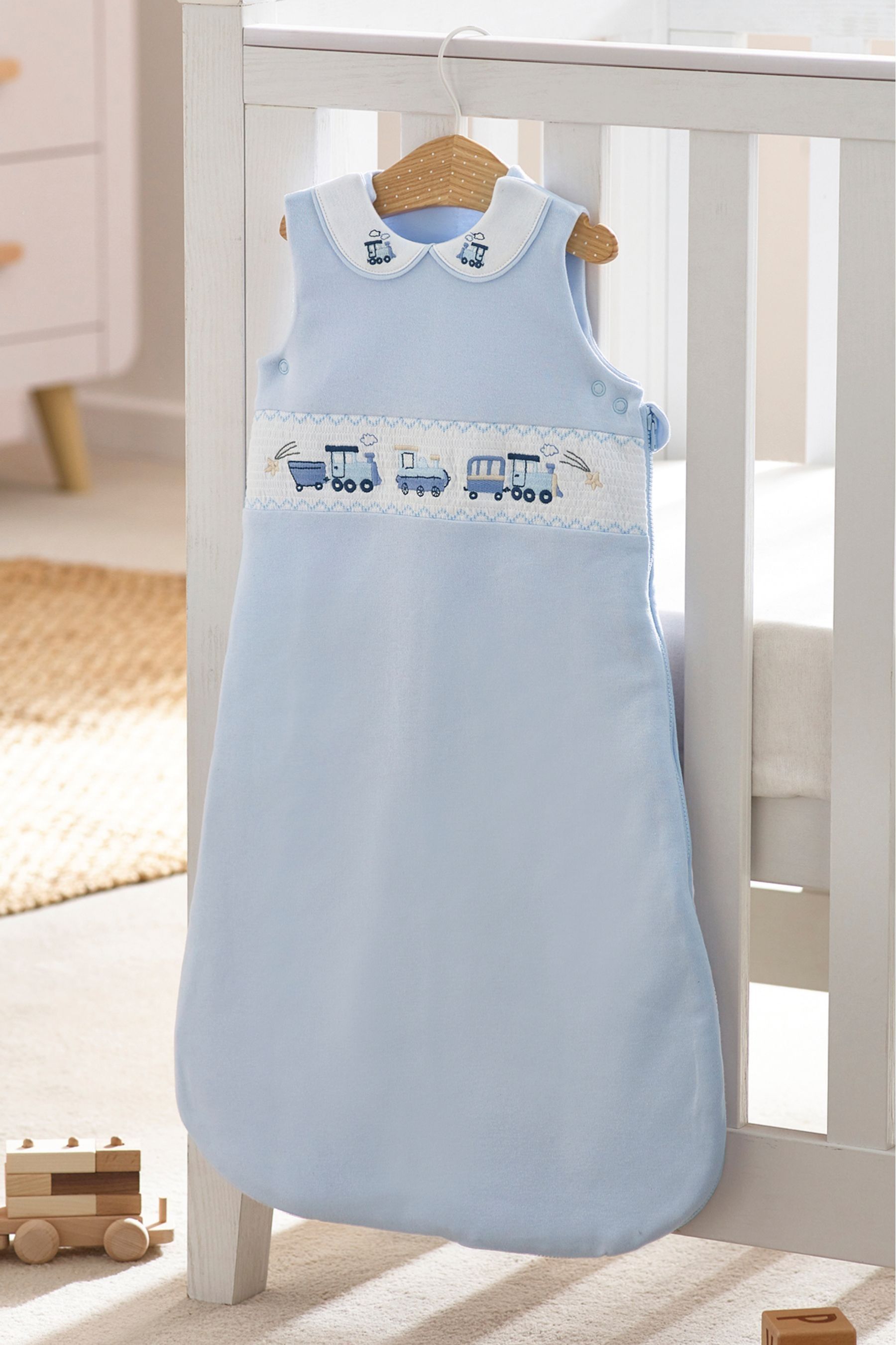 Blue Heritage 2.5 Tog Baby 100% Cotton Sleep Bag