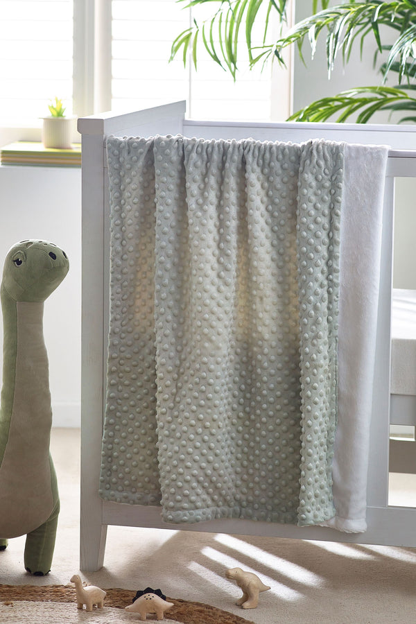 Sage Green Bobble Fleece Blanket