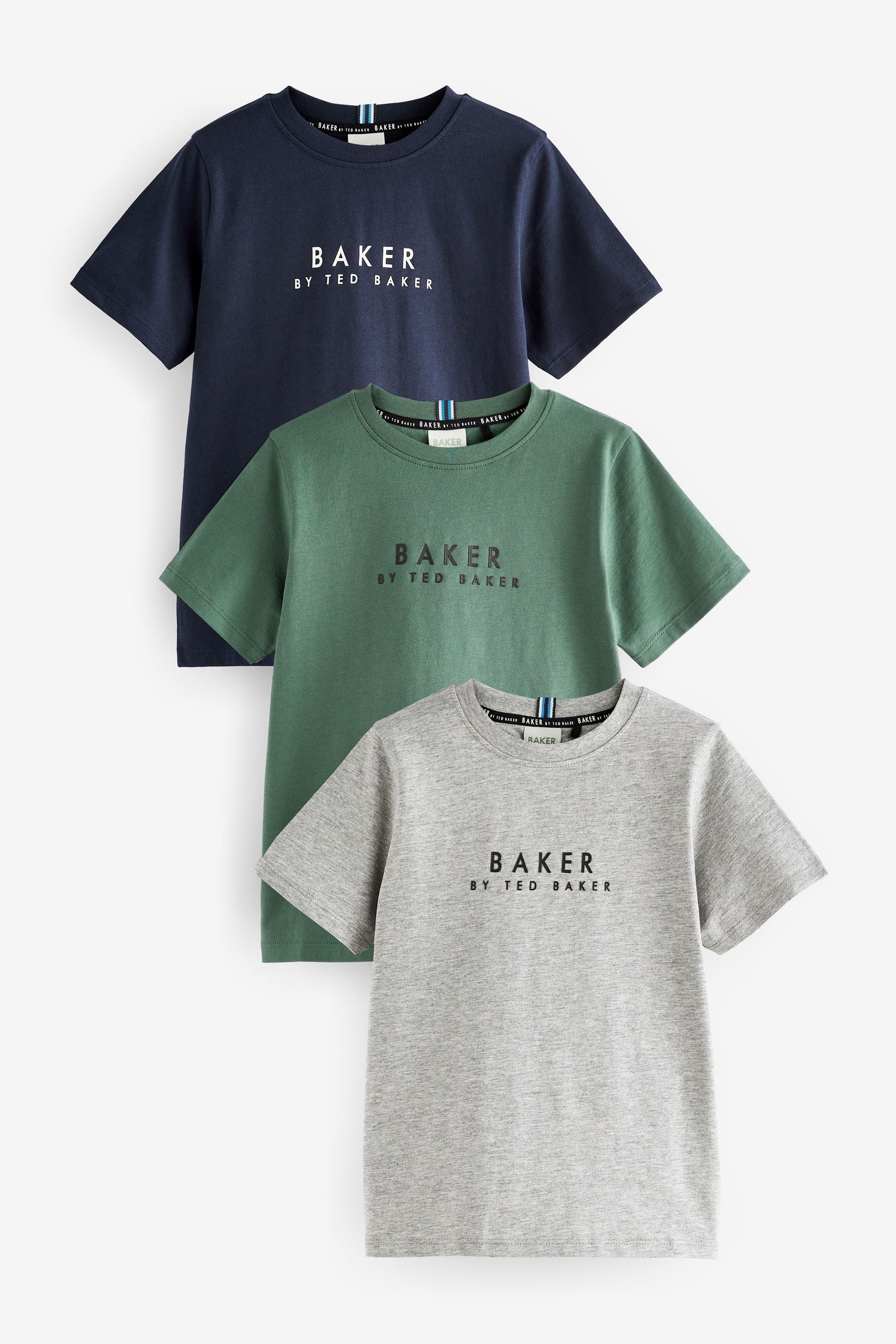 Baker by Ted Baker 100% Cotton T-Shirts 3 Pack