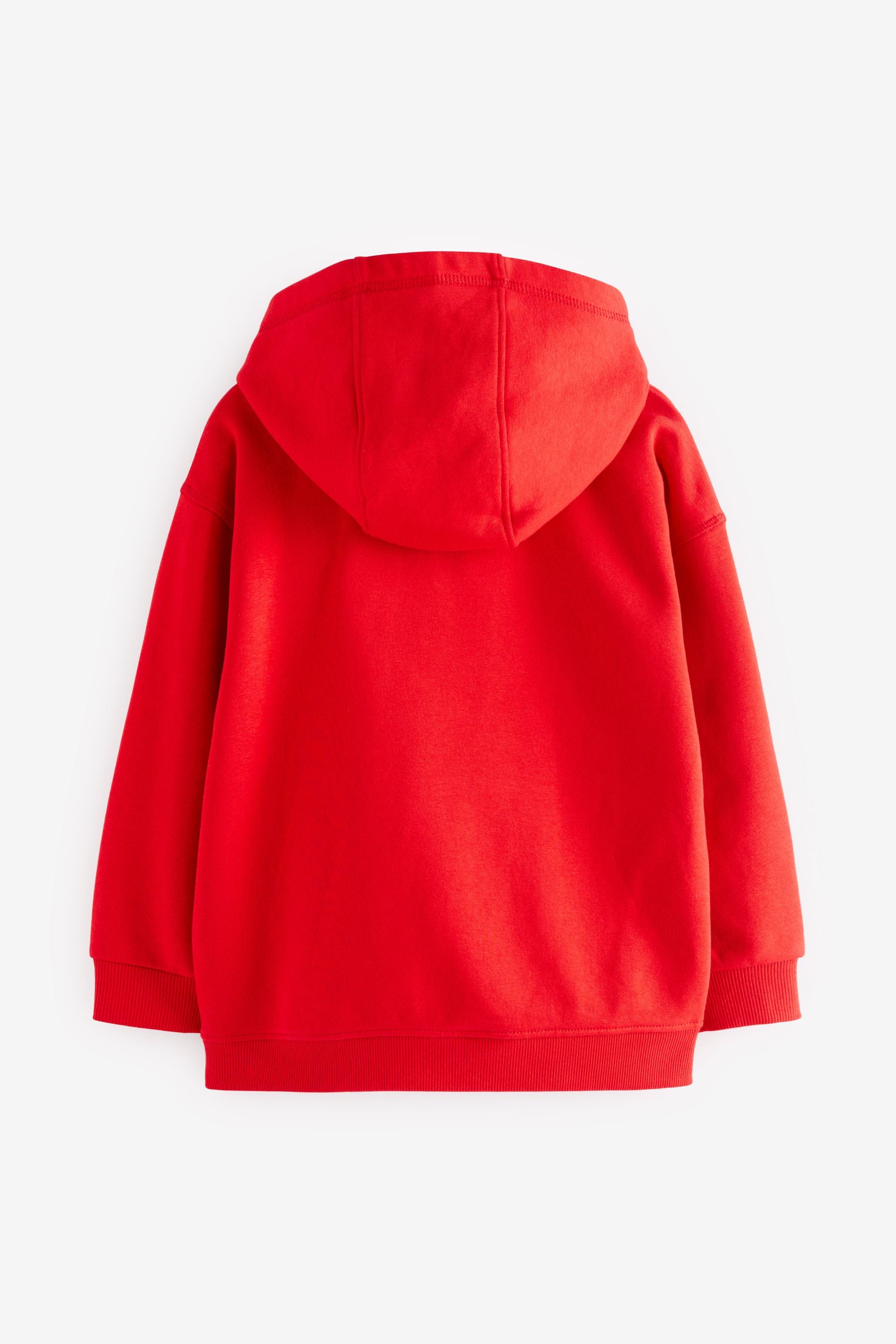 Red Plain Jersey Hoodie (3-16yrs)