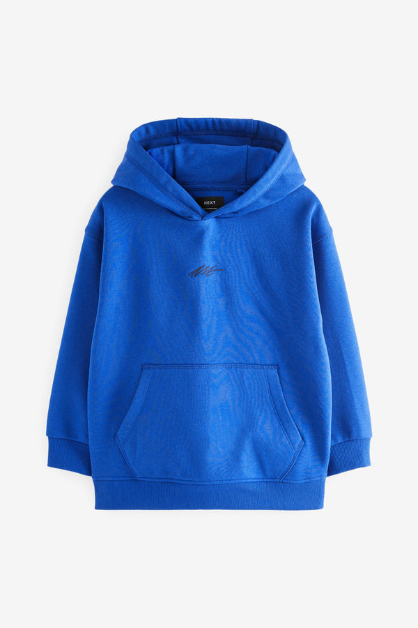 Blue Plain Jersey Hoodie (3-16yrs)