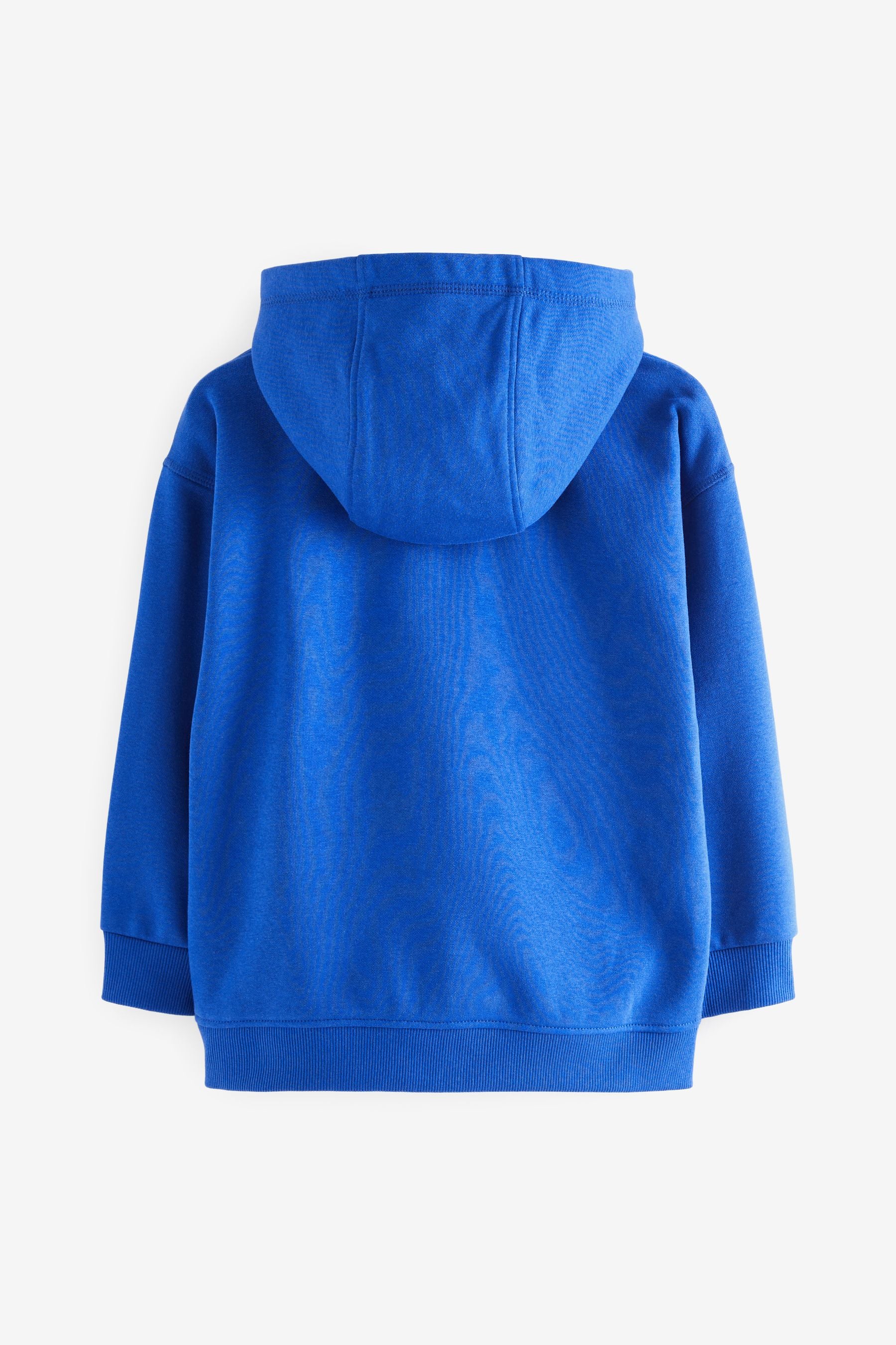 Blue Plain Jersey Hoodie (3-16yrs)