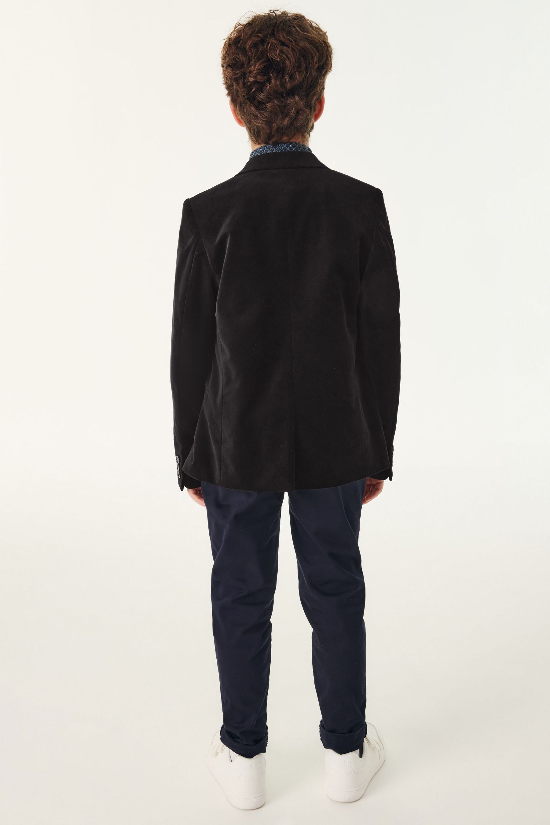 Baker by Ted Baker Black Velvet Suit Jacket