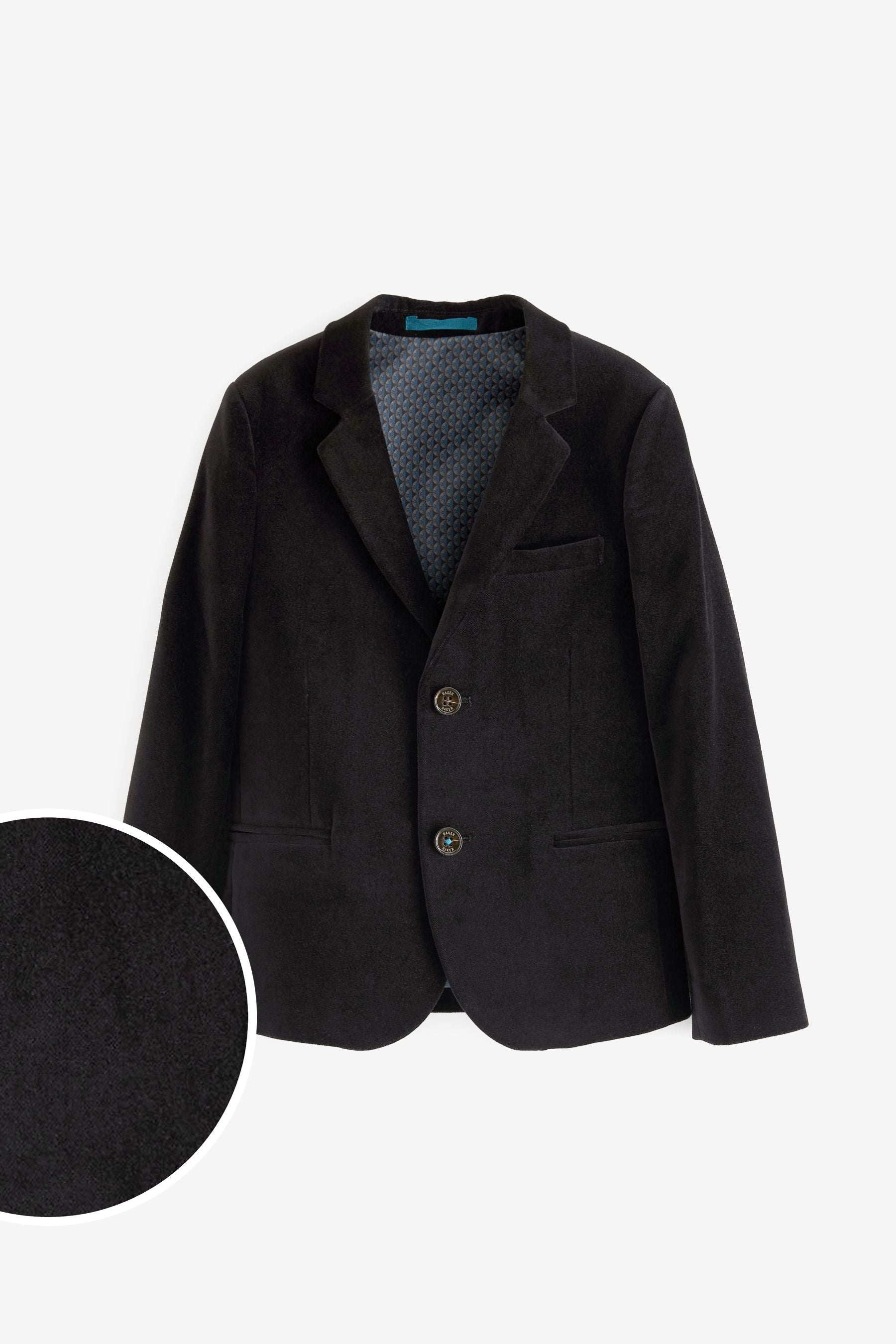 Baker by Ted Baker Black Velvet Suit Jacket