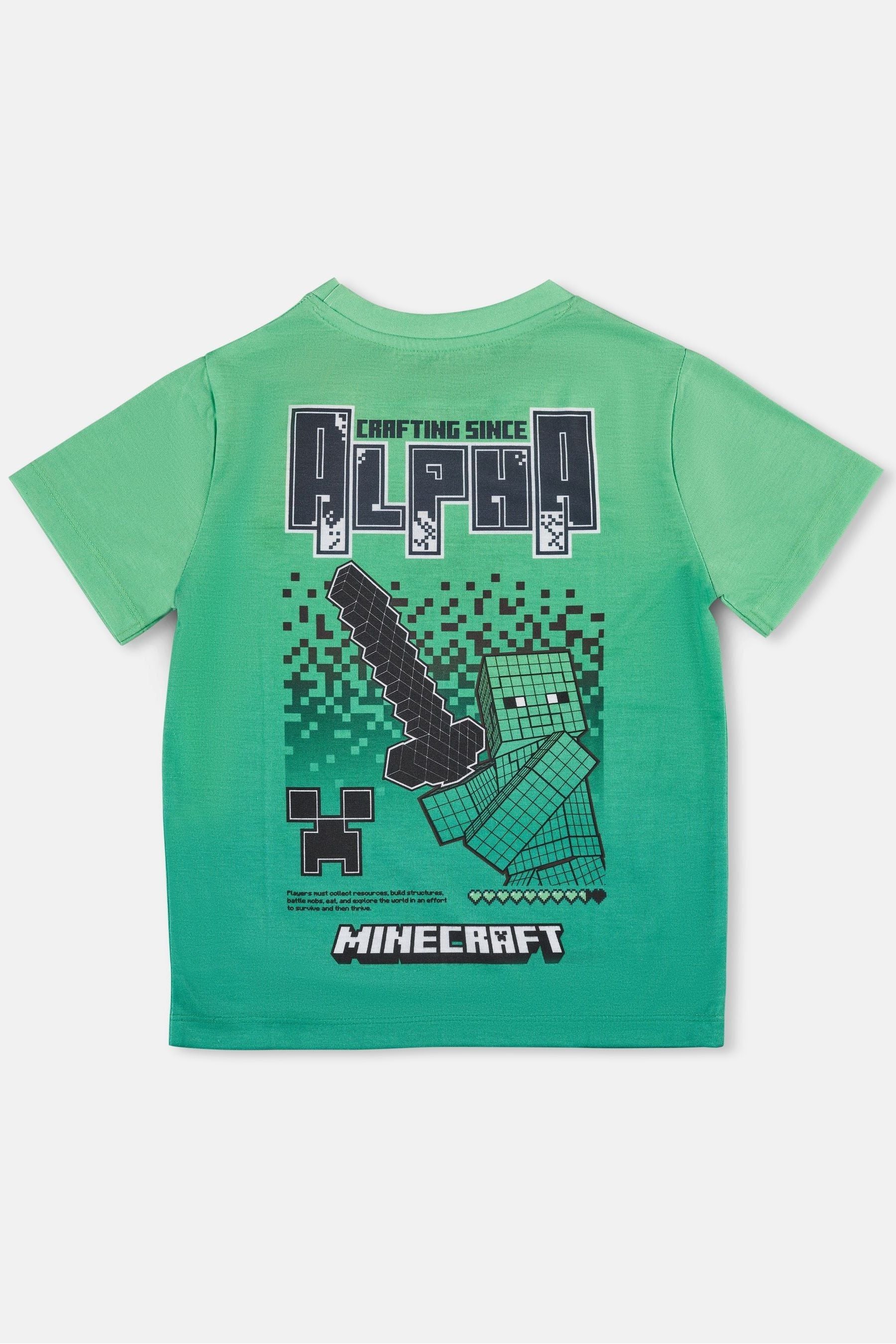 Angel & Rocket Green Minecraft Graphic T-Shirt