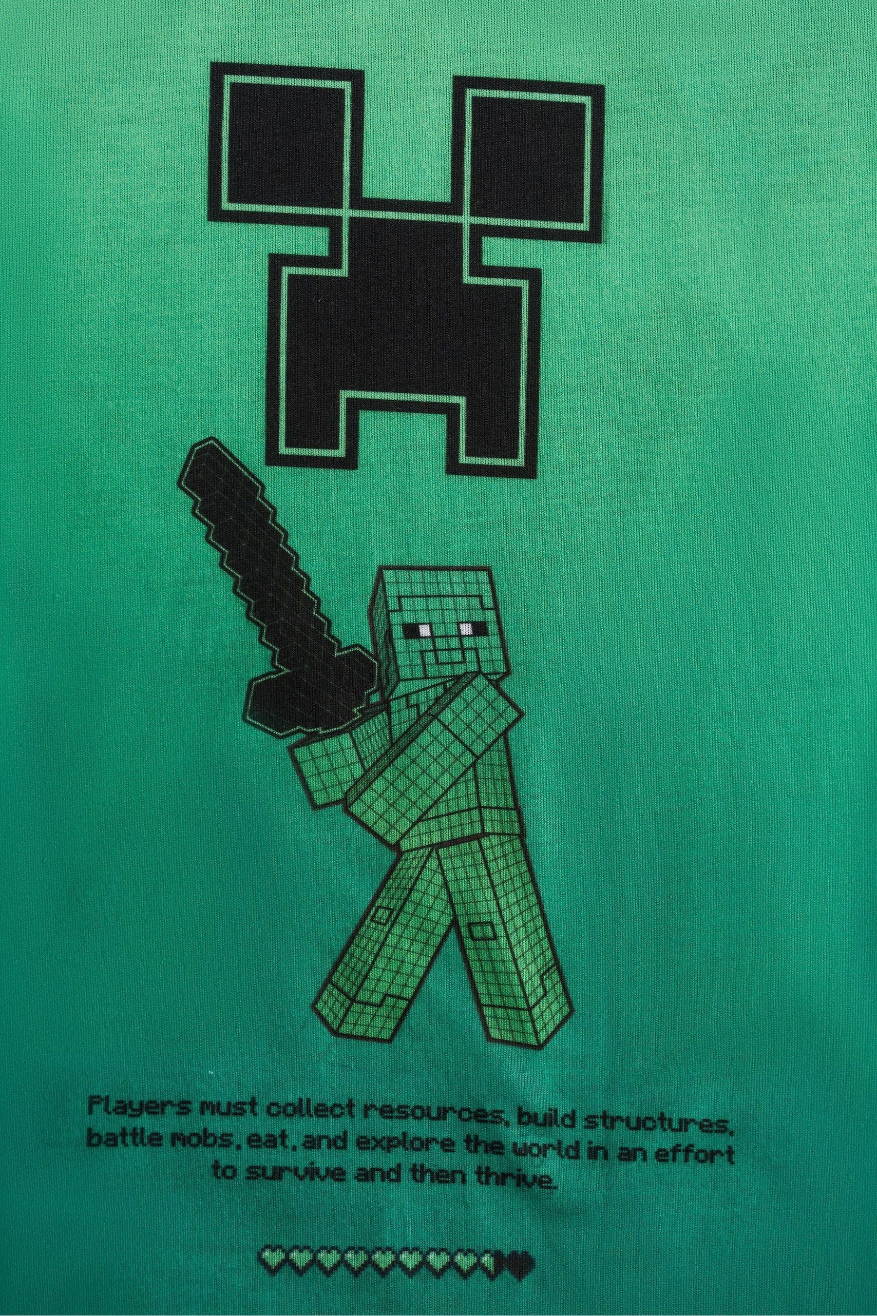 Angel & Rocket Green Minecraft Graphic T-Shirt