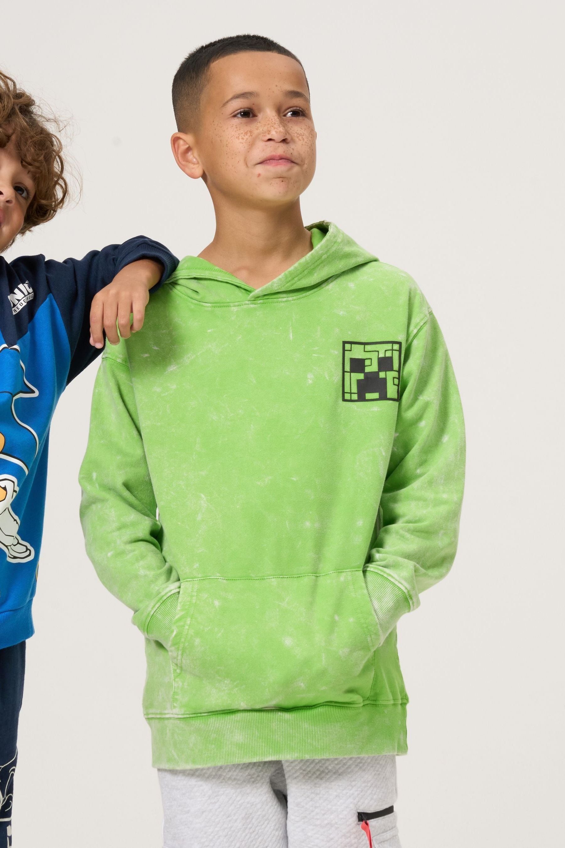 Green Angel & Rocket Minecraft Hoodie