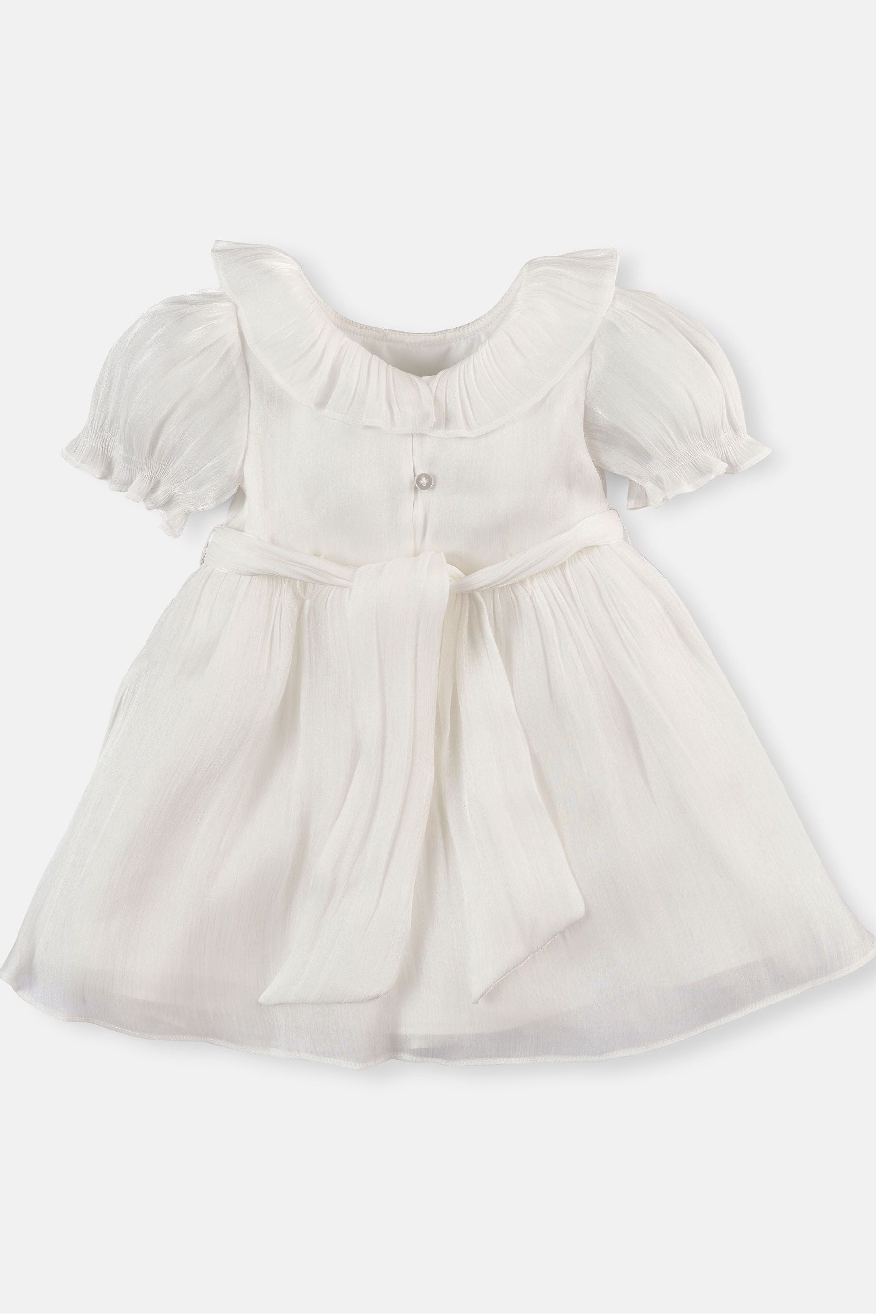 Cream Angel & Rocket Grace Frill Collar Tie Sash Dress