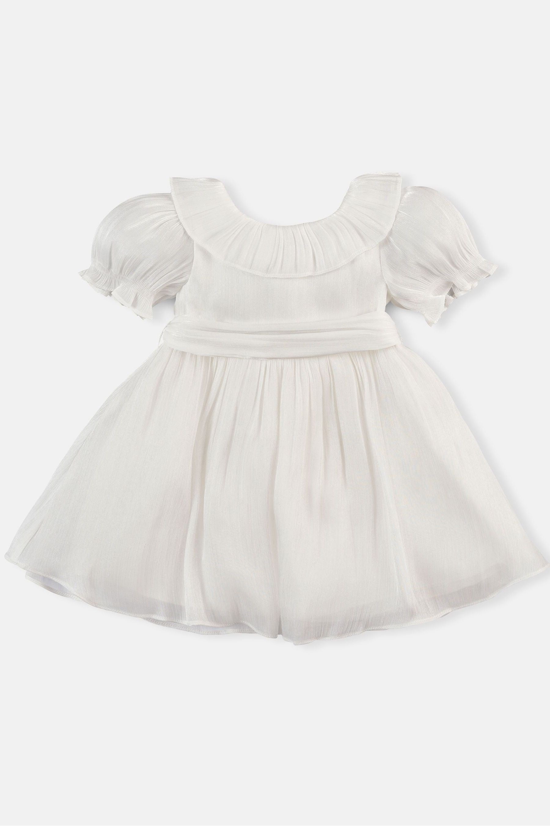 Cream Angel & Rocket Grace Frill Collar Tie Sash Dress