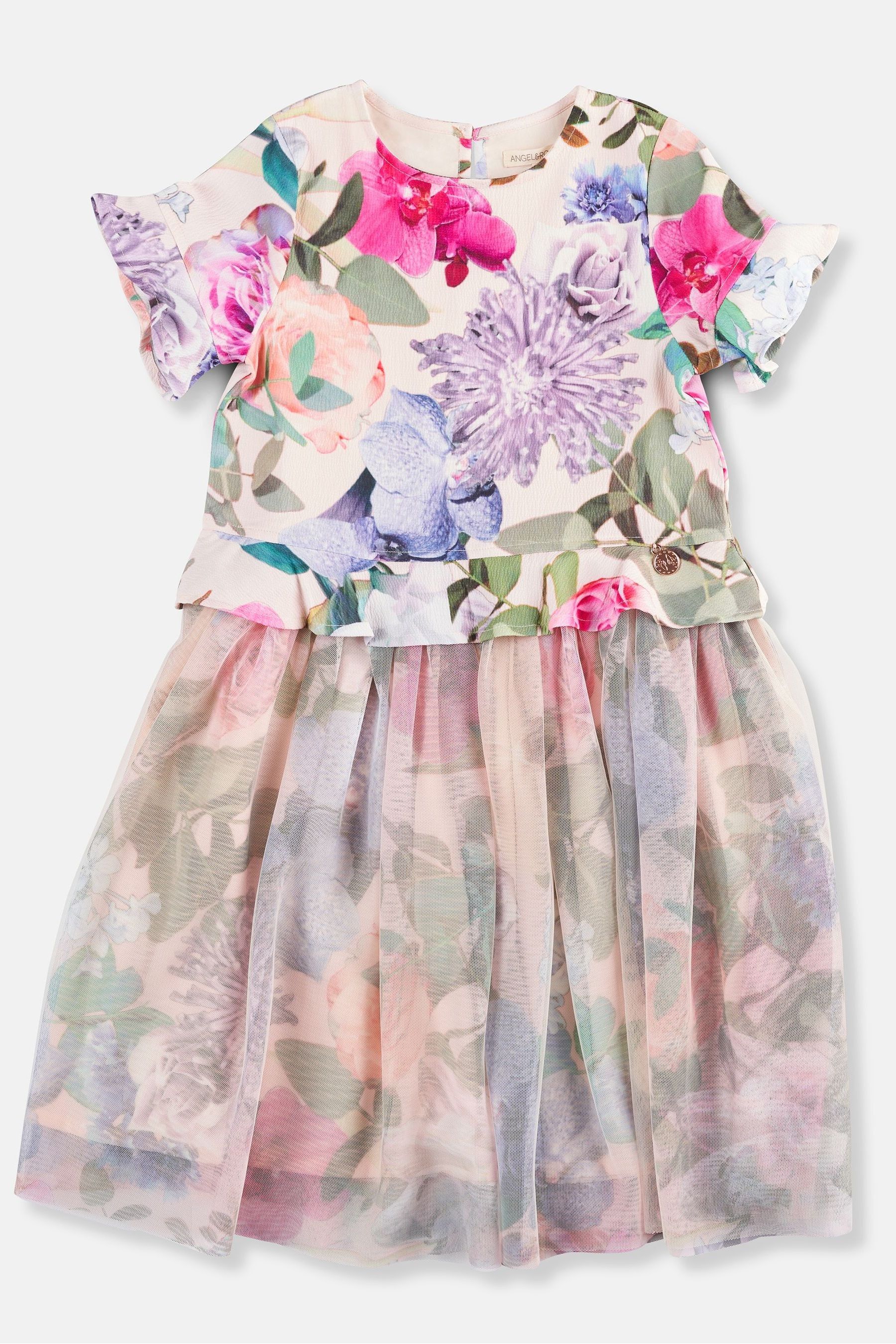 Pink Angel & Rocket Azalea Ballerina Print Dress