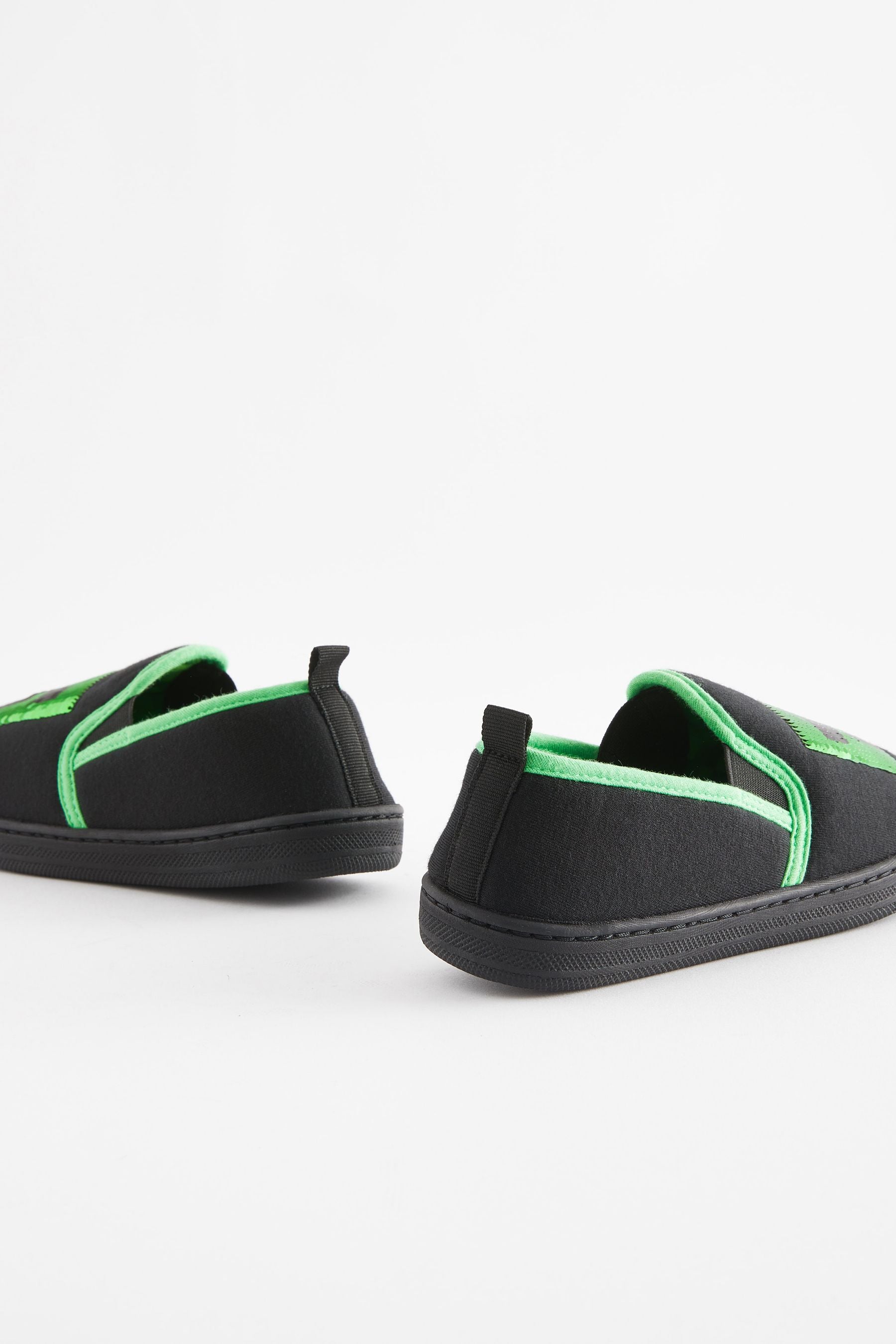 Minecraft Black/Green Minecraft Cupsole Slippers