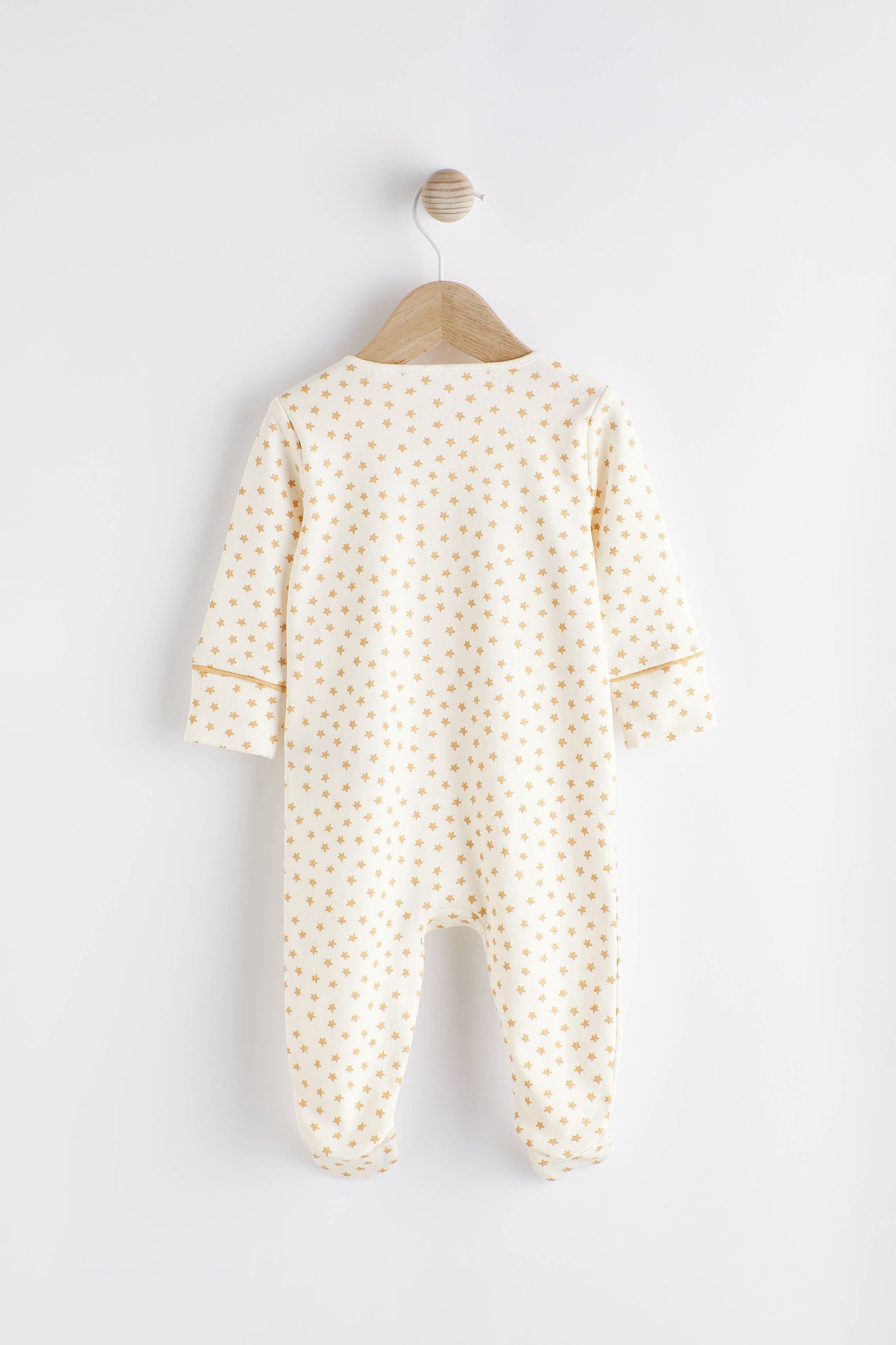 White Star Print Baby Sleepsuit 1 Pack (0-2yrs)