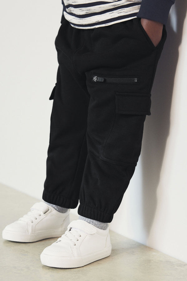 Black Patch Pocket Utility Joggers (3mths-7yrs)