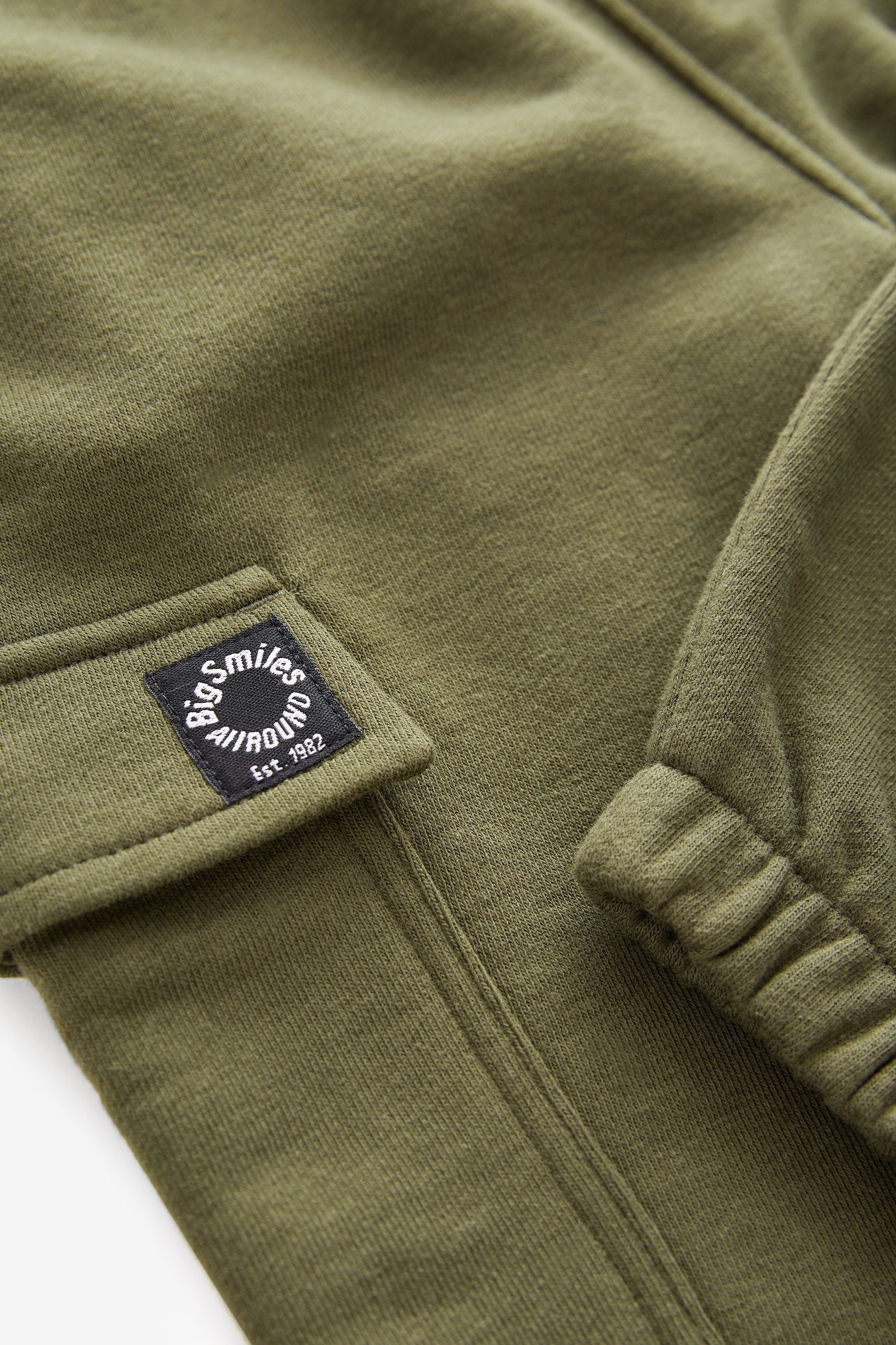 Khaki Green Patch Pocket Utility Joggers (3mths-7yrs)