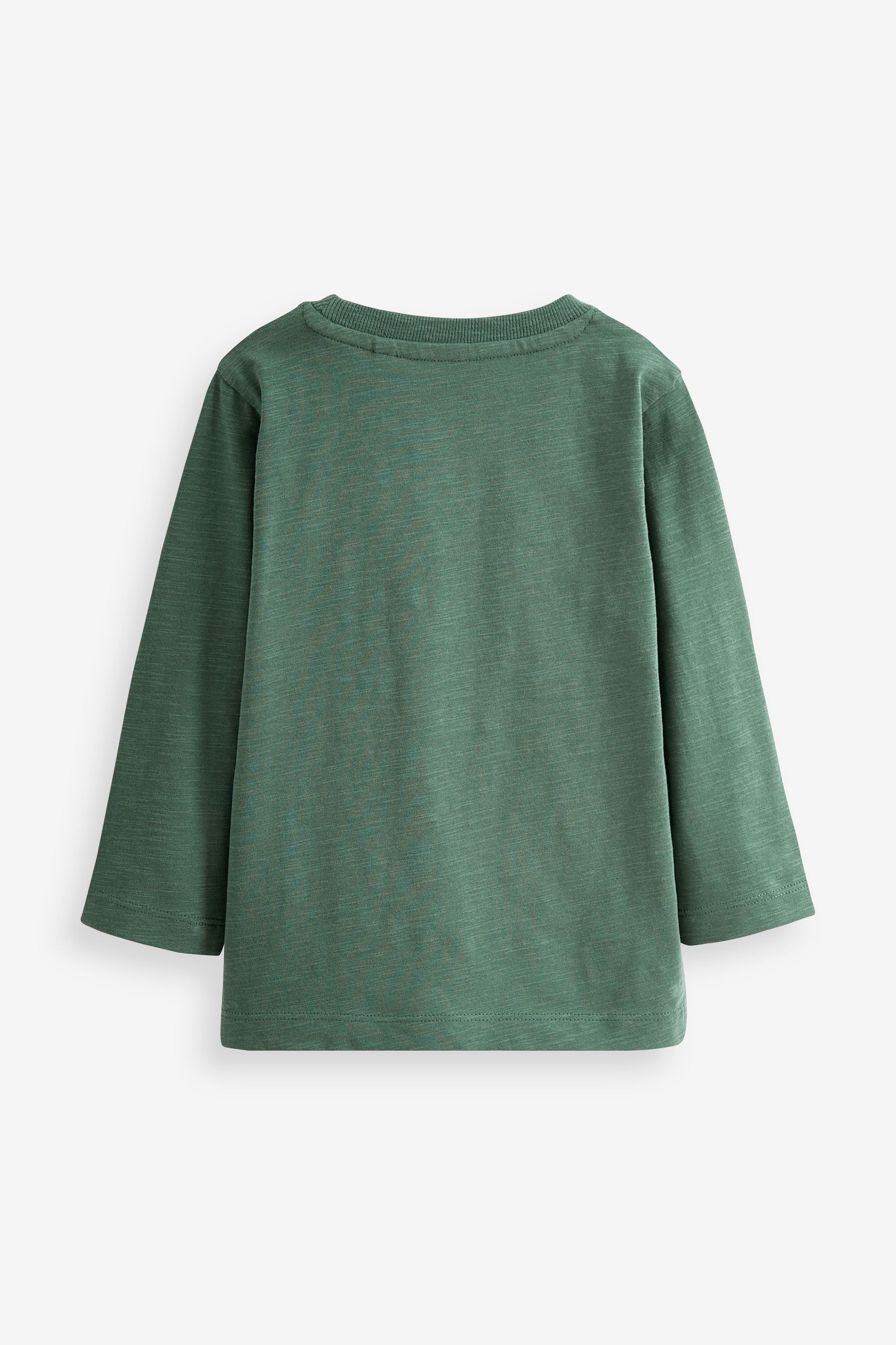 Teal Green Long Sleeve Plain T-Shirt (3mths-7yrs)