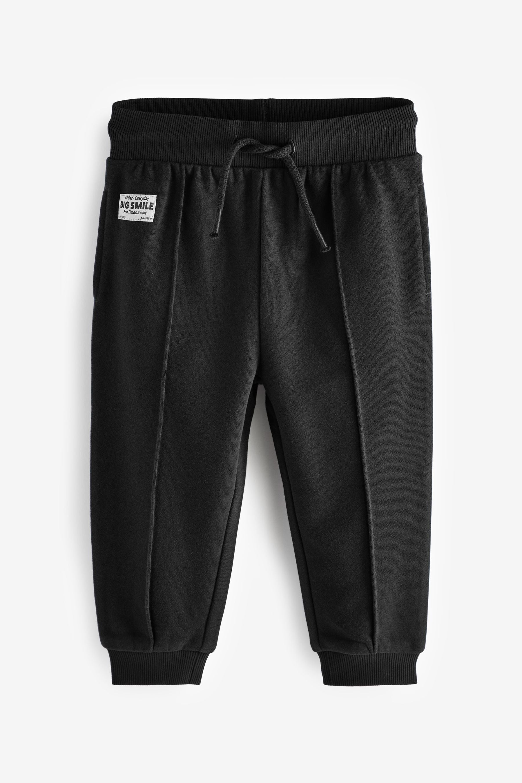 Black Pin Tuck Joggers (3mths-7yrs)