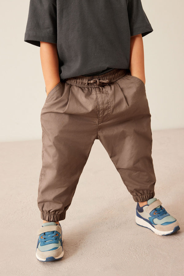 Brown Lined Parachute Trousers (3mths-7yrs)